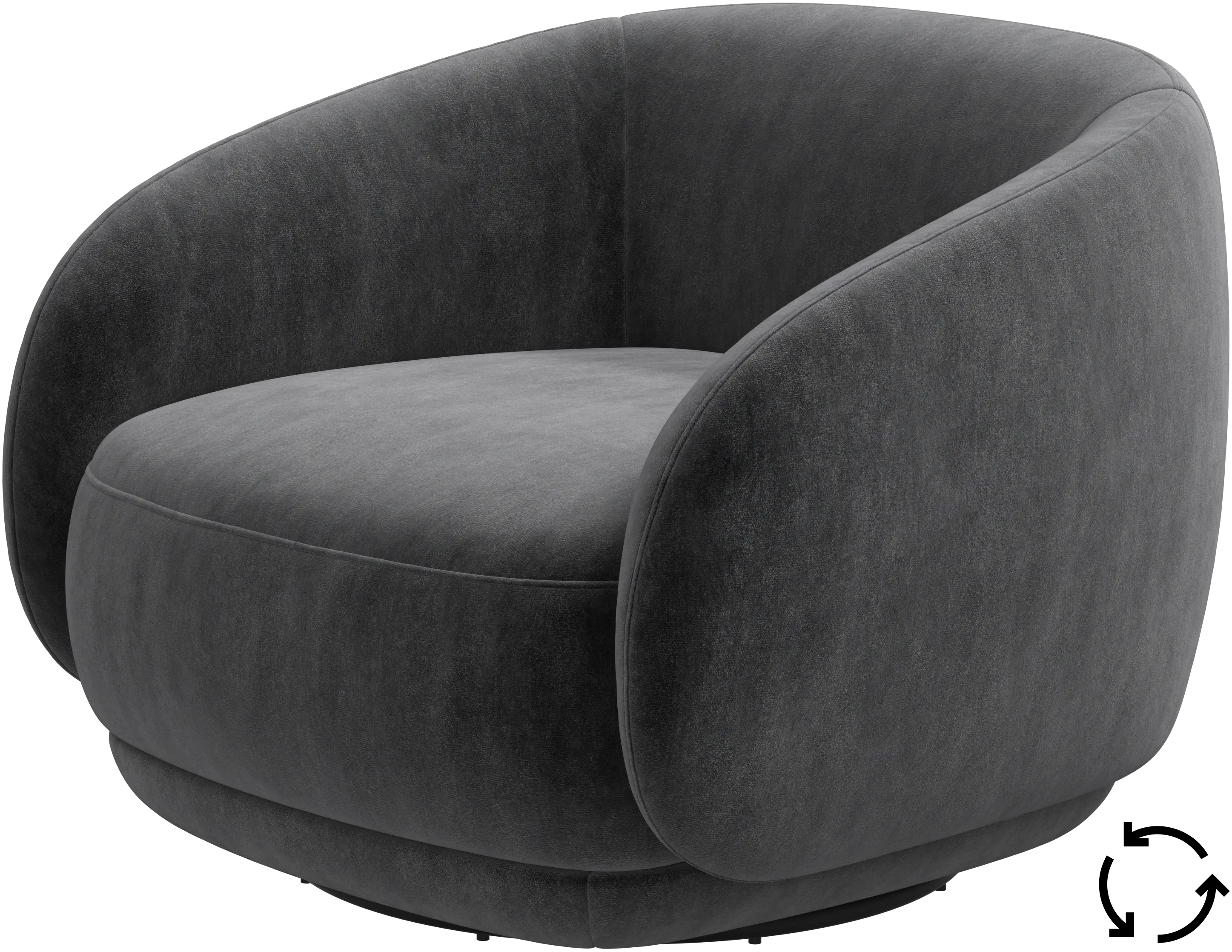 Bolzano chair with swivel base