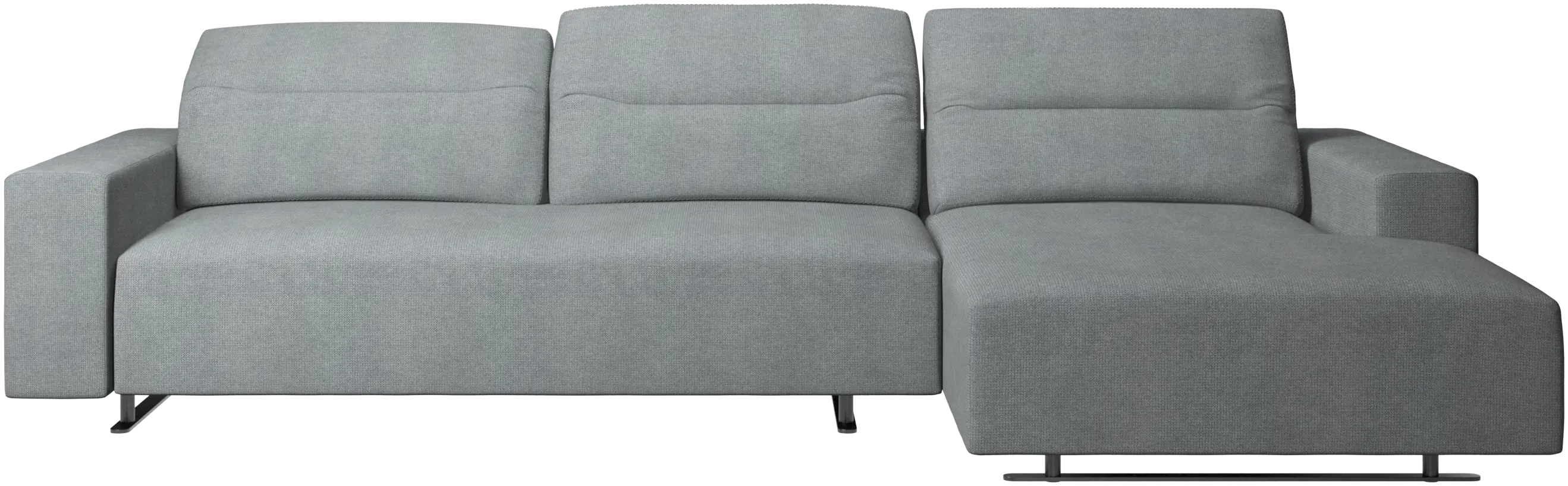 Hampton sofa with adjustable back and resting unit left side