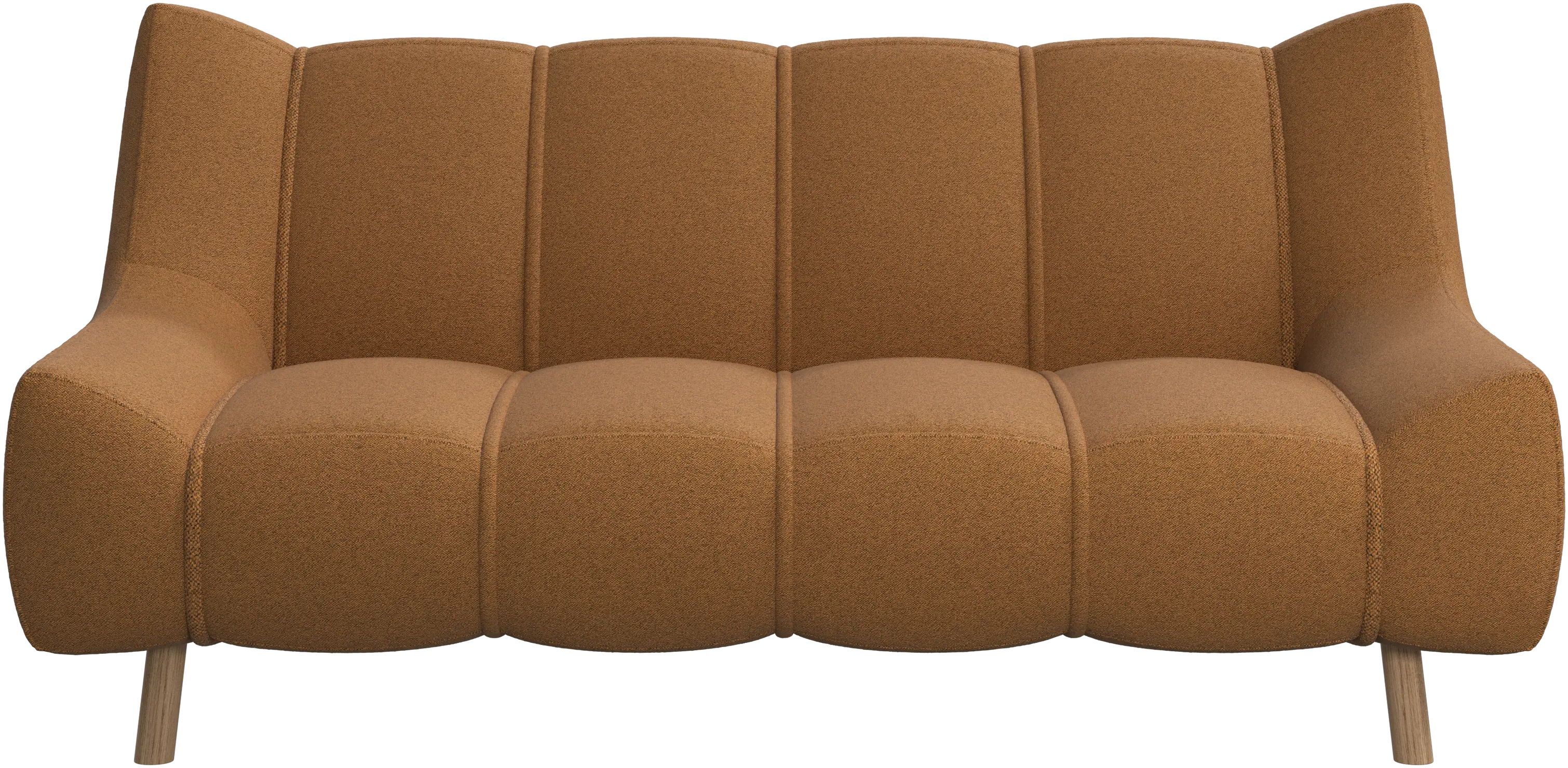 Nawabari 2 seater sofa, wooden leg