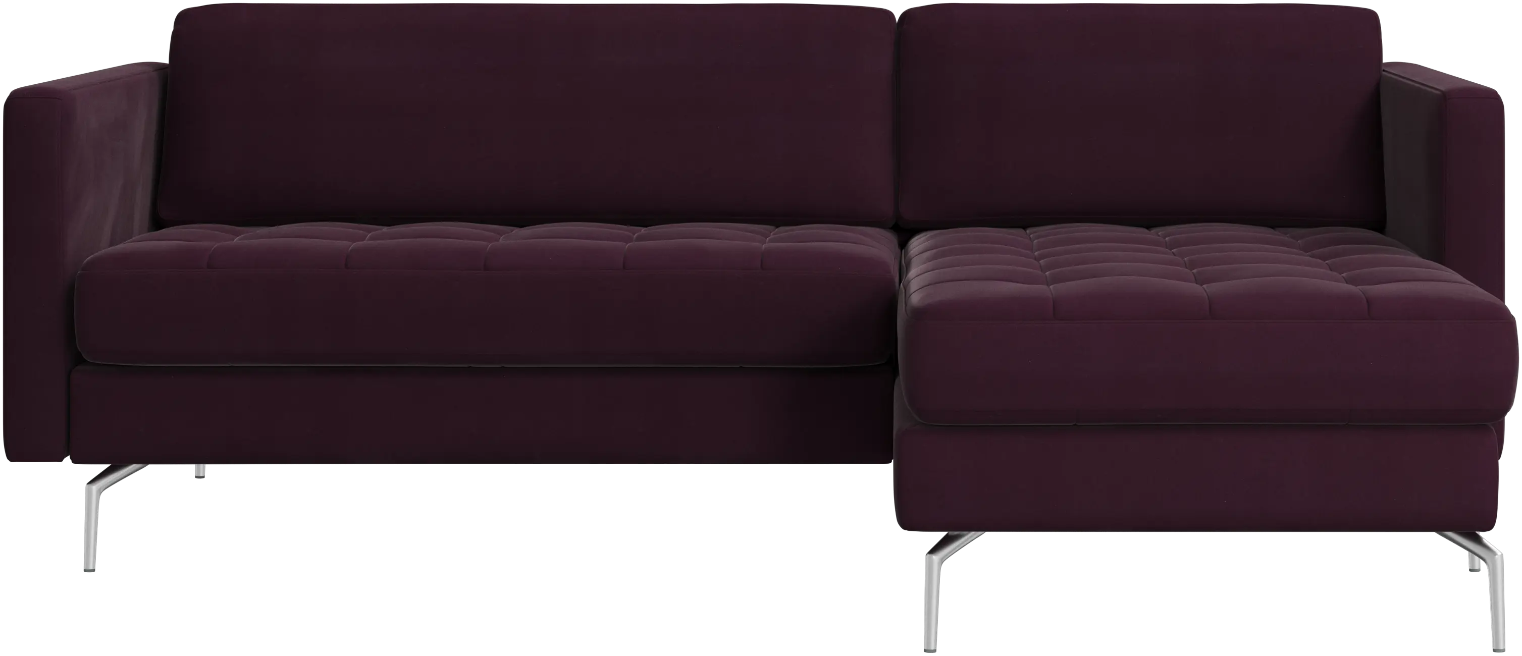 Osaka sofa with resting unit, tufted seat