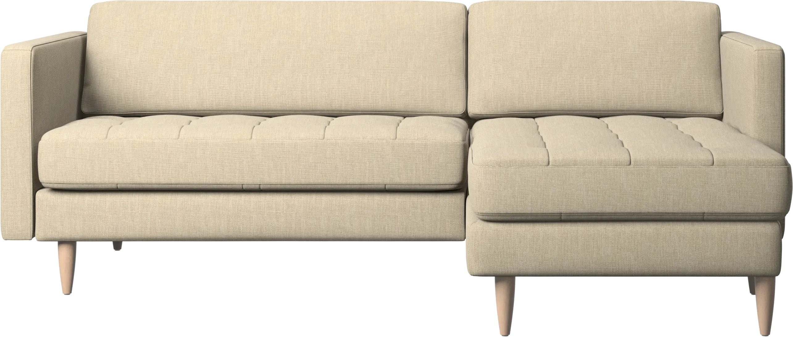 Osaka sofa with resting unit, tufted seat