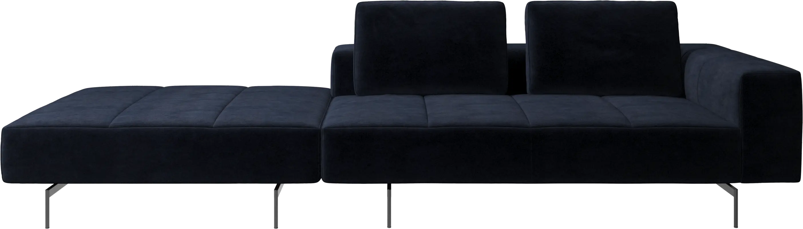 Amsterdam sofa with footstool on left side