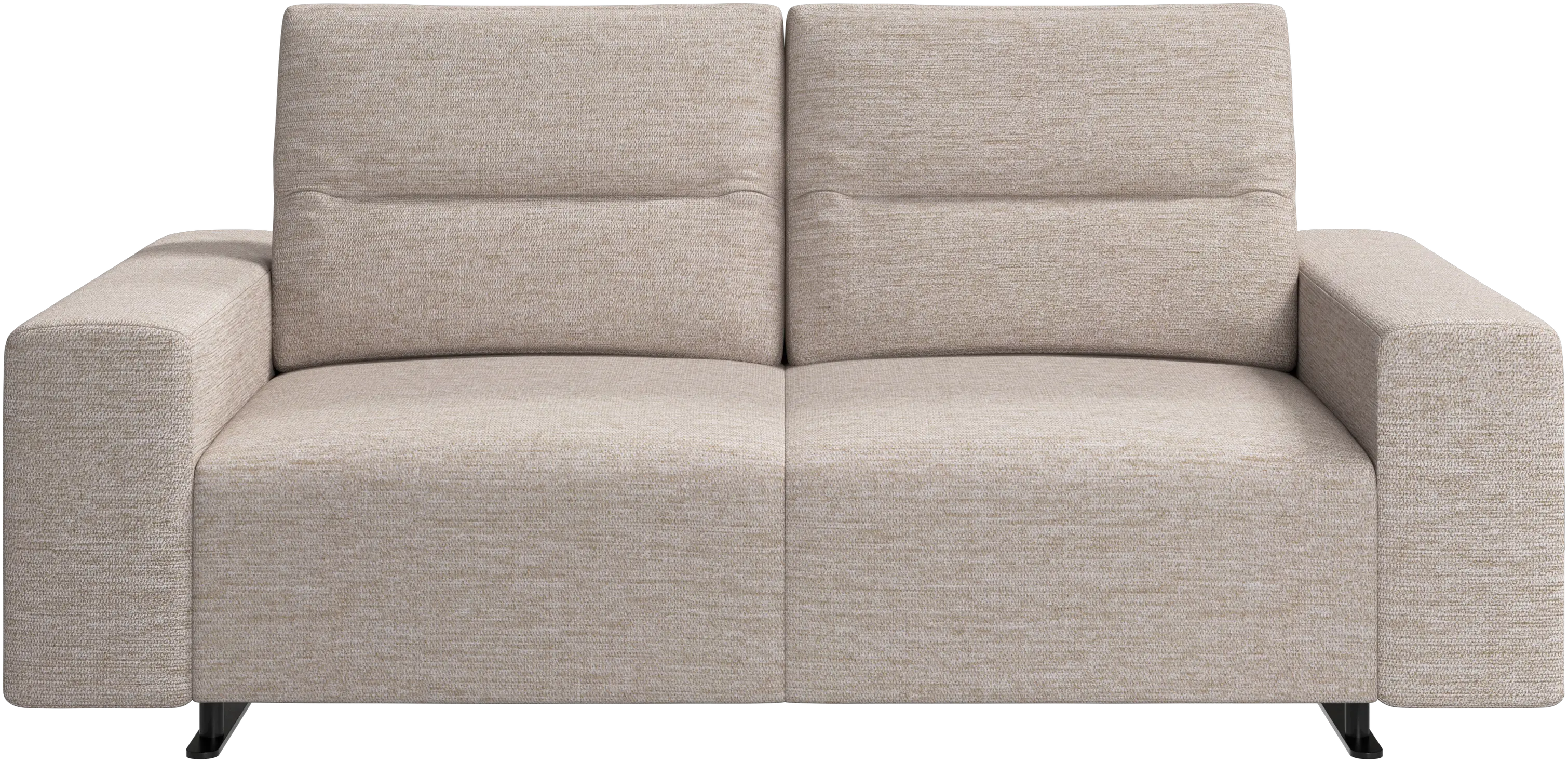Hampton sofa with adjustable back and storage on the left side