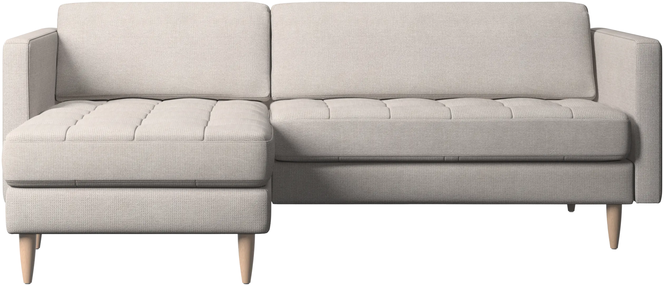 Osaka sofa with resting unit, tufted seat