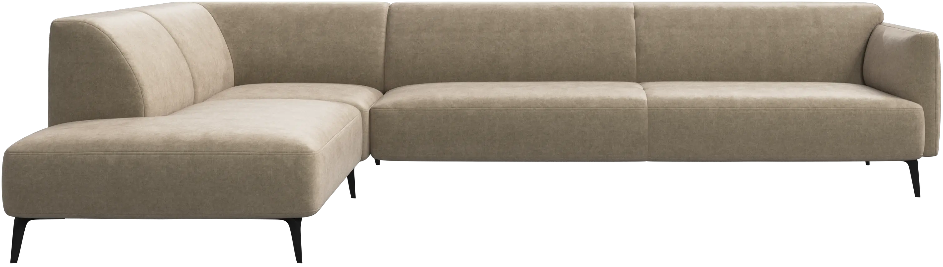 Modena corner sofa with lounging unit