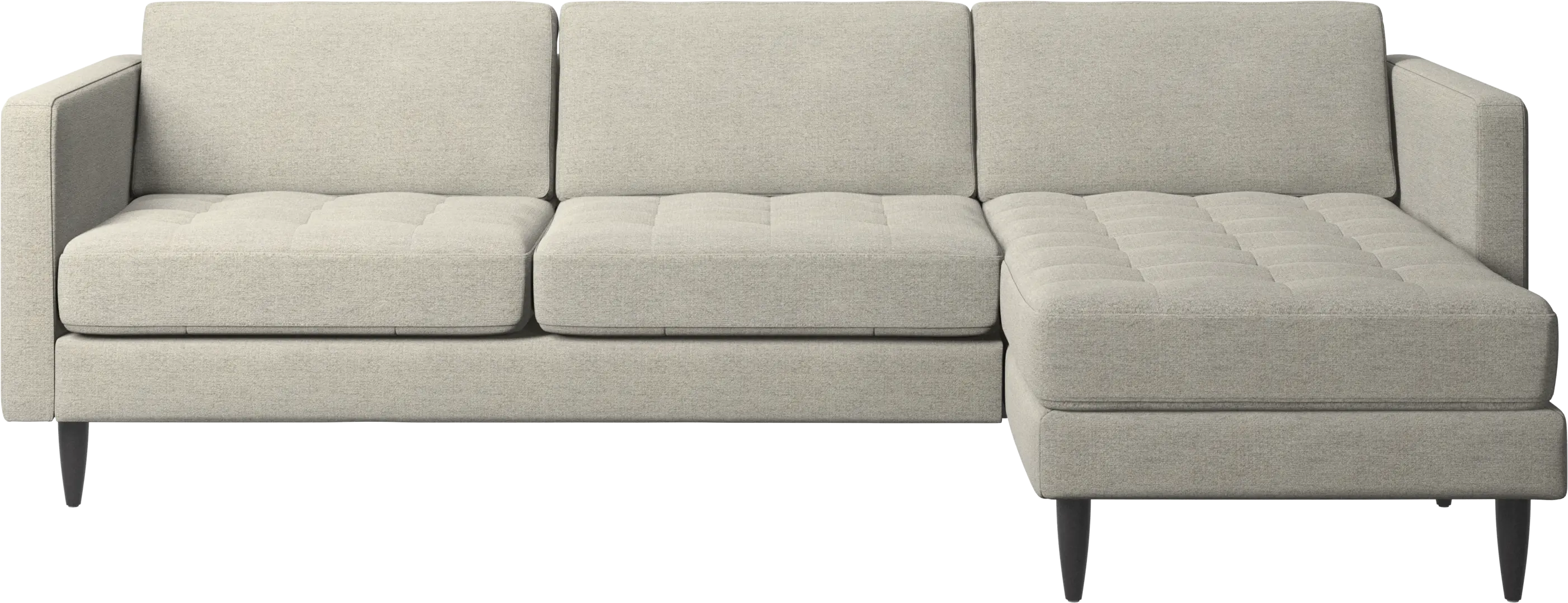 Osaka sofa with resting unit, tufted seat