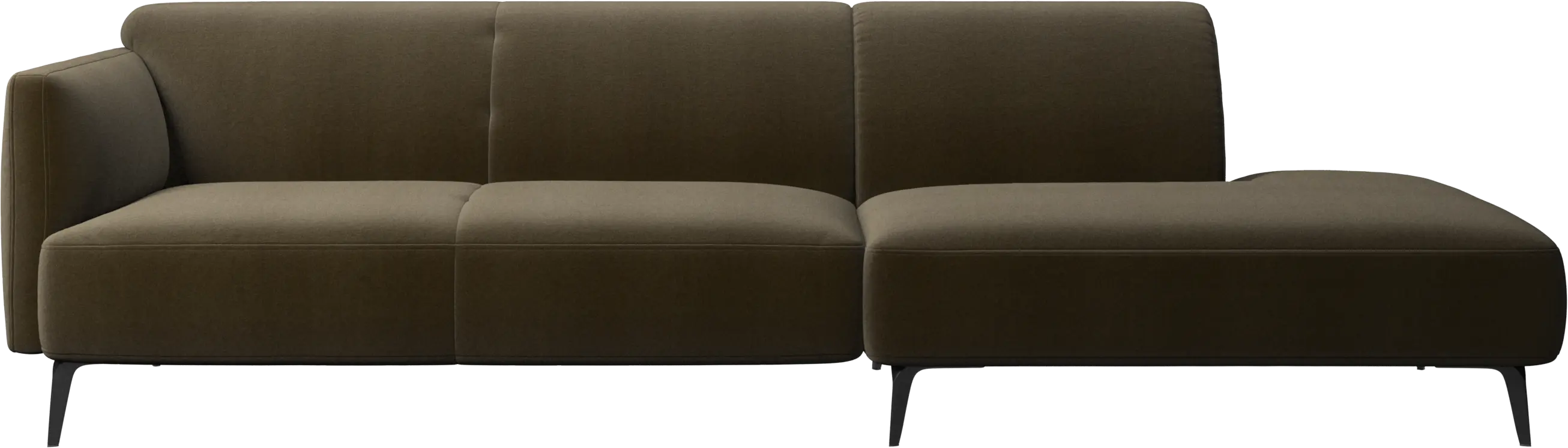 Modena sofa with lounging unit