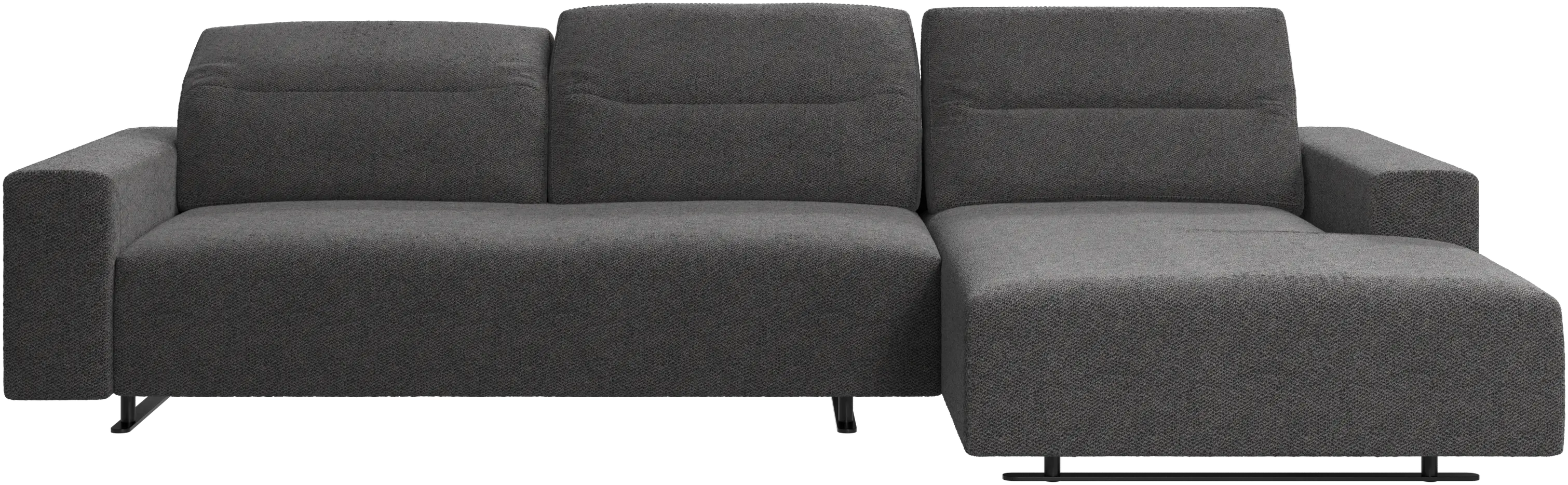 Hampton sofa with adjustable back and resting unit right side