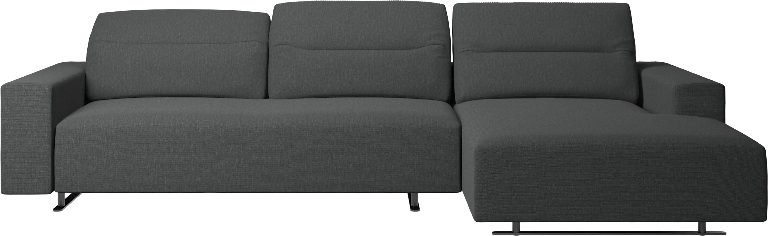 Hampton sofa with adjustable back and resting unit right side