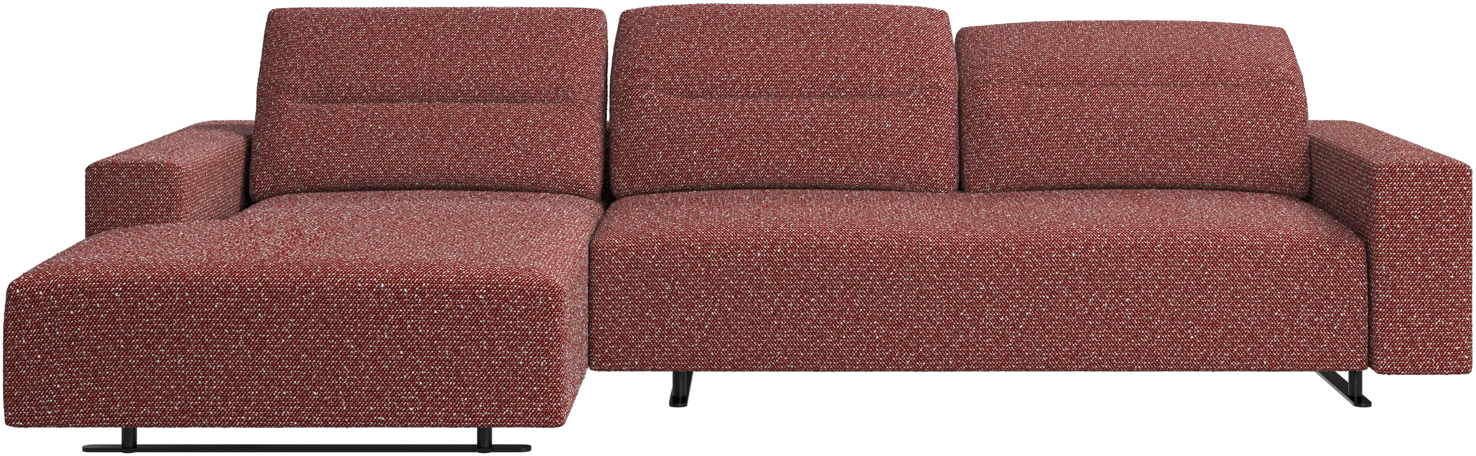 Hampton ソファ アジャスタブルバック、レスティングユニット&レフトサイド収納付き