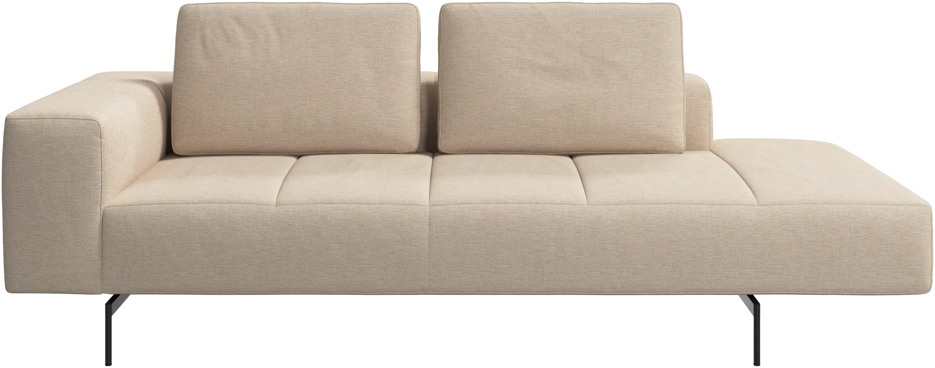 Amsterdam resting module for sofa, armrest left, open end right