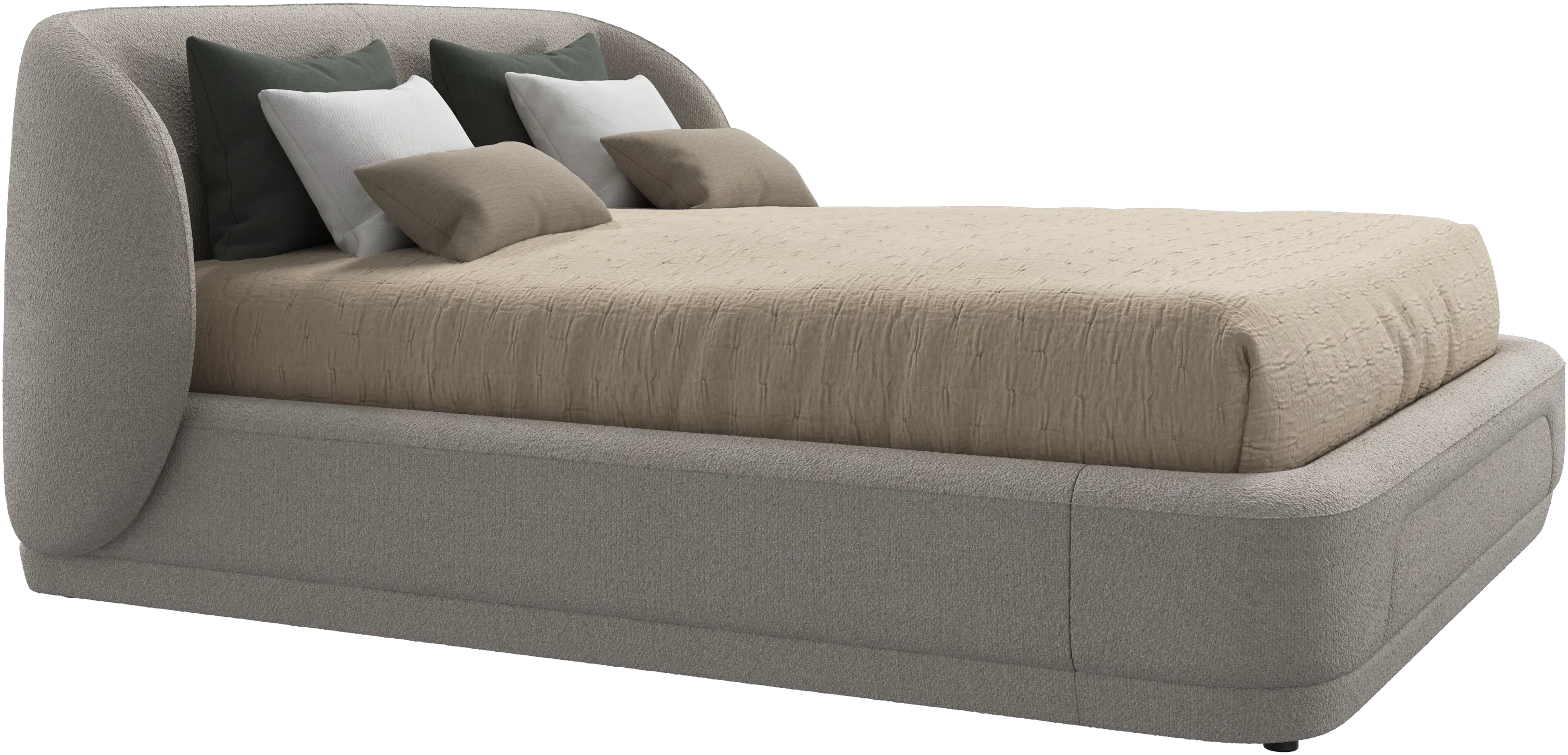 Bolzano bed with slats  - W152,5xL190cm