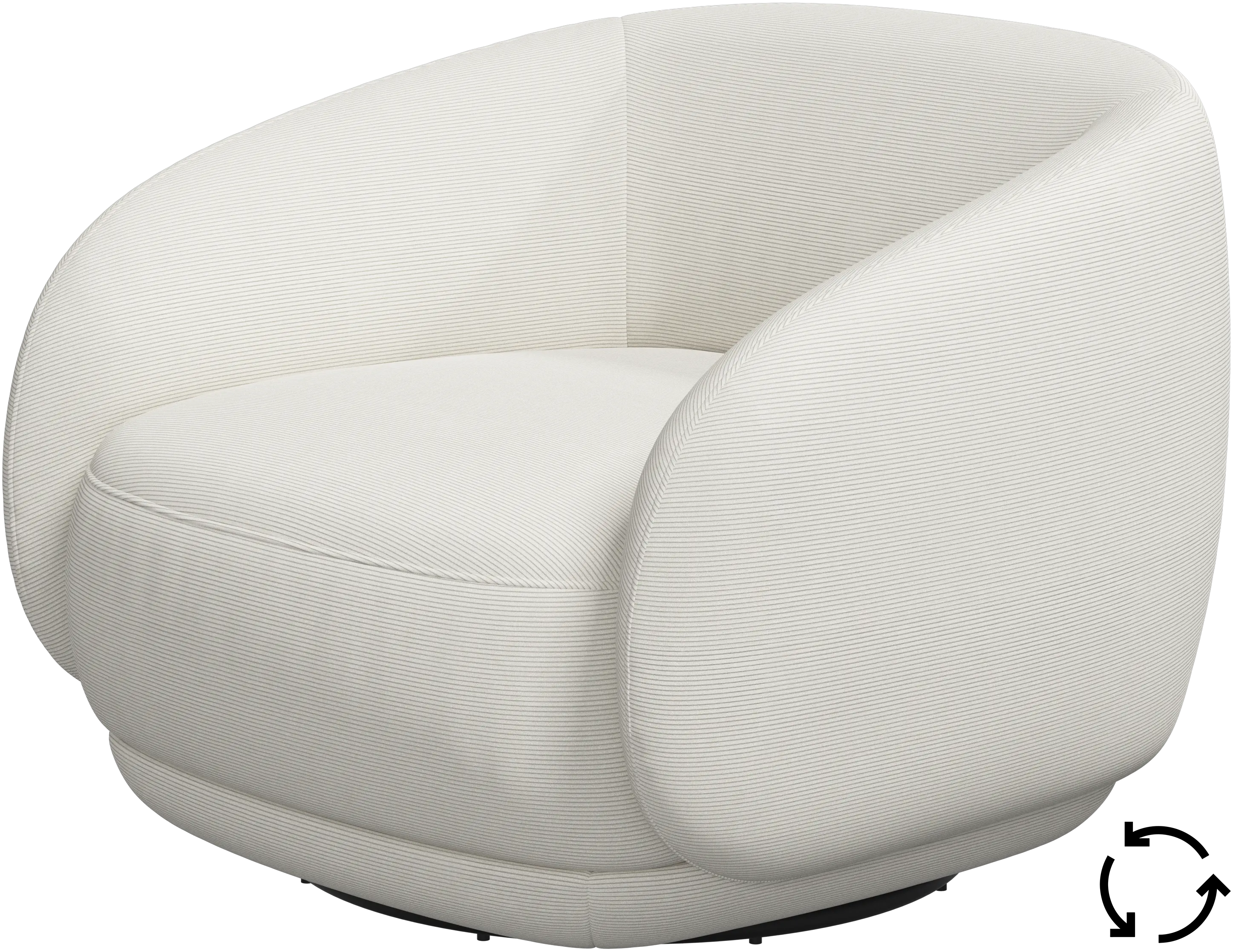 Bolzano chair with swivel base