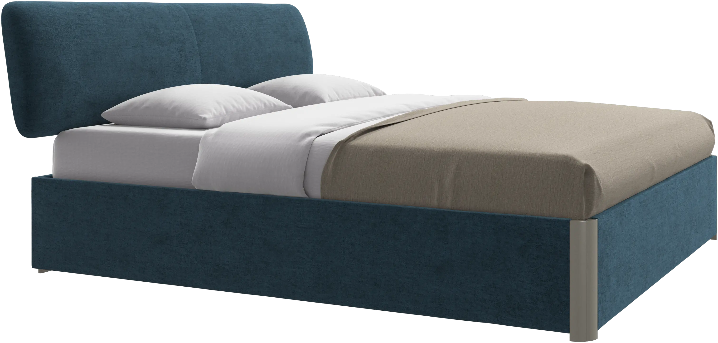 Element bed, bed-mounted headboard, with slats, excl. mattress