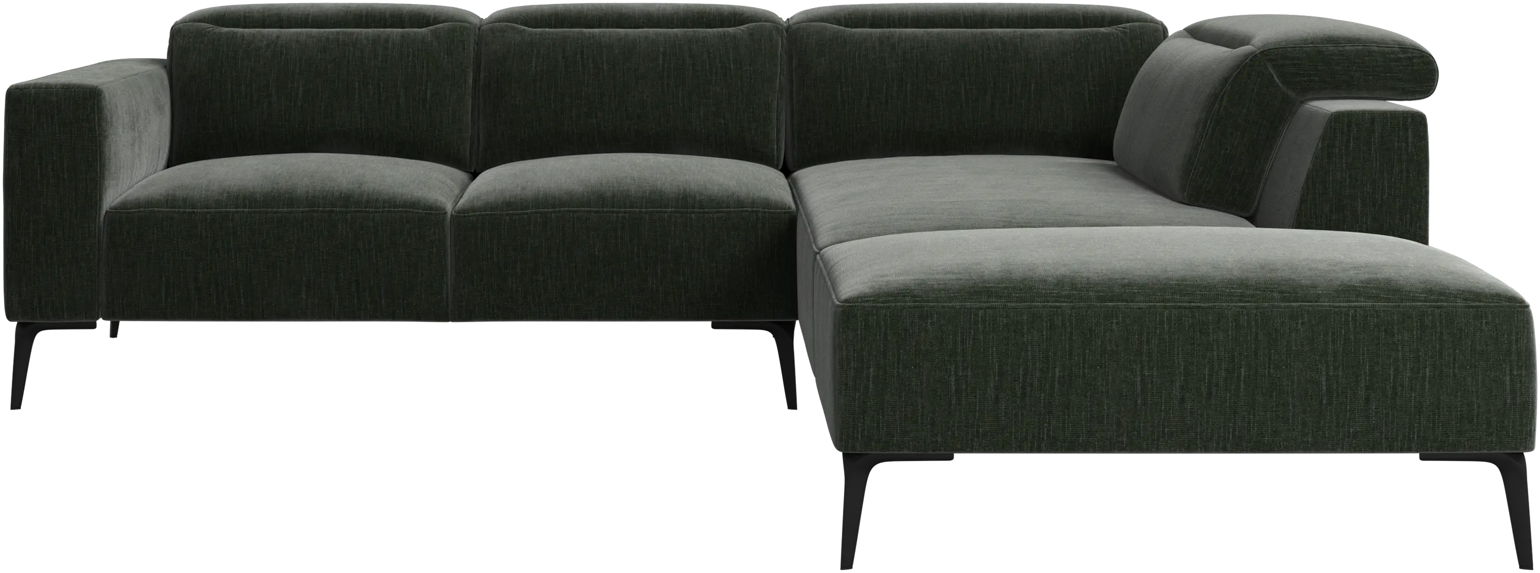 Zürich corner sofa with lounging unit