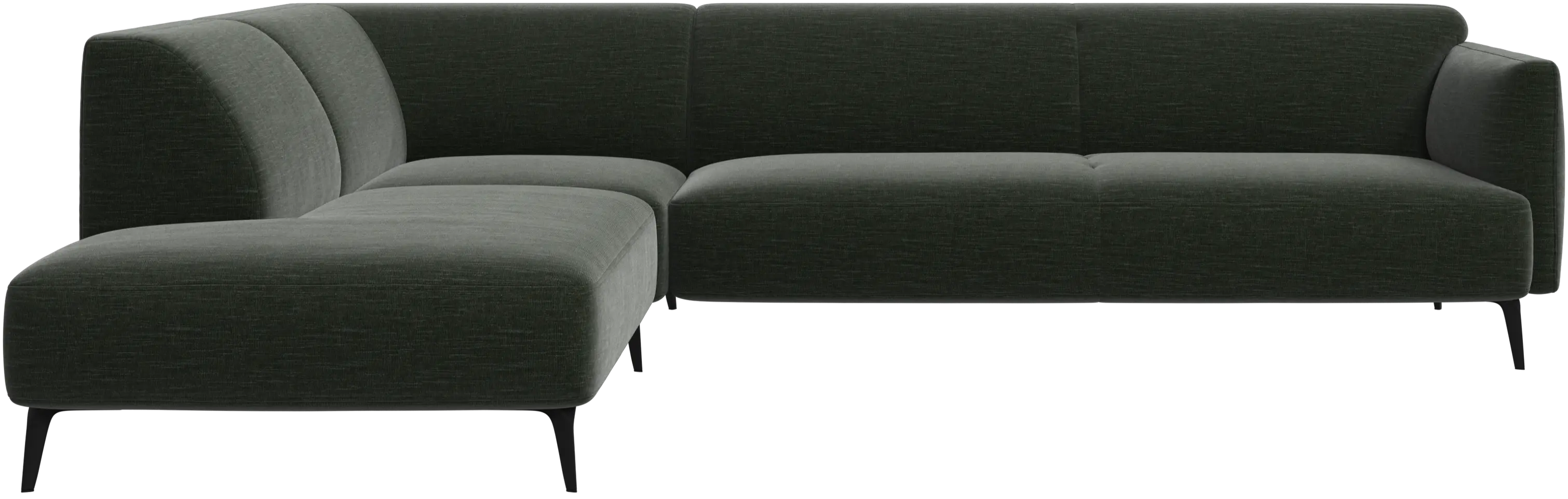 Modena corner sofa with lounging unit