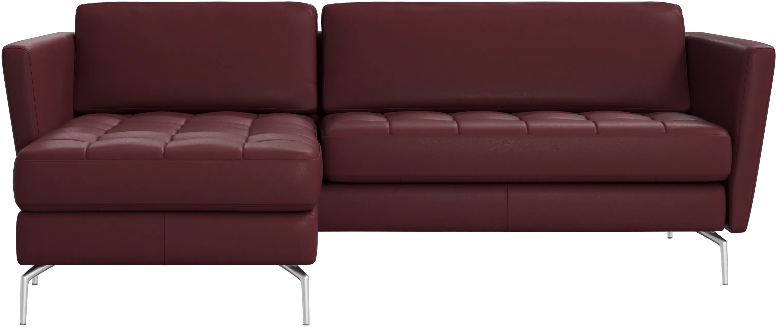 Osaka sofa with resting unit, tufted seat