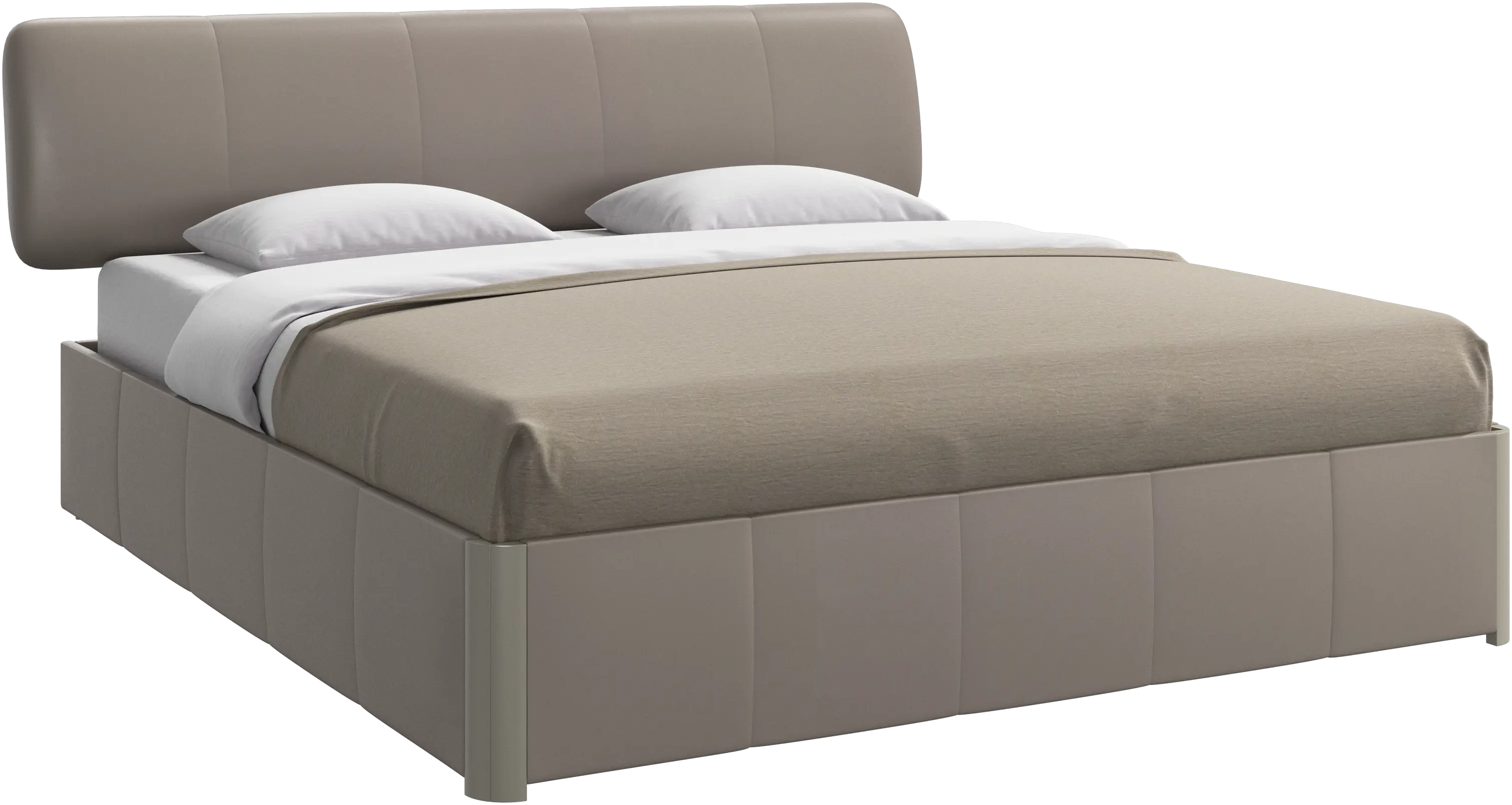 Element bed, bed-mounted headboard, without slats, excl. mattress