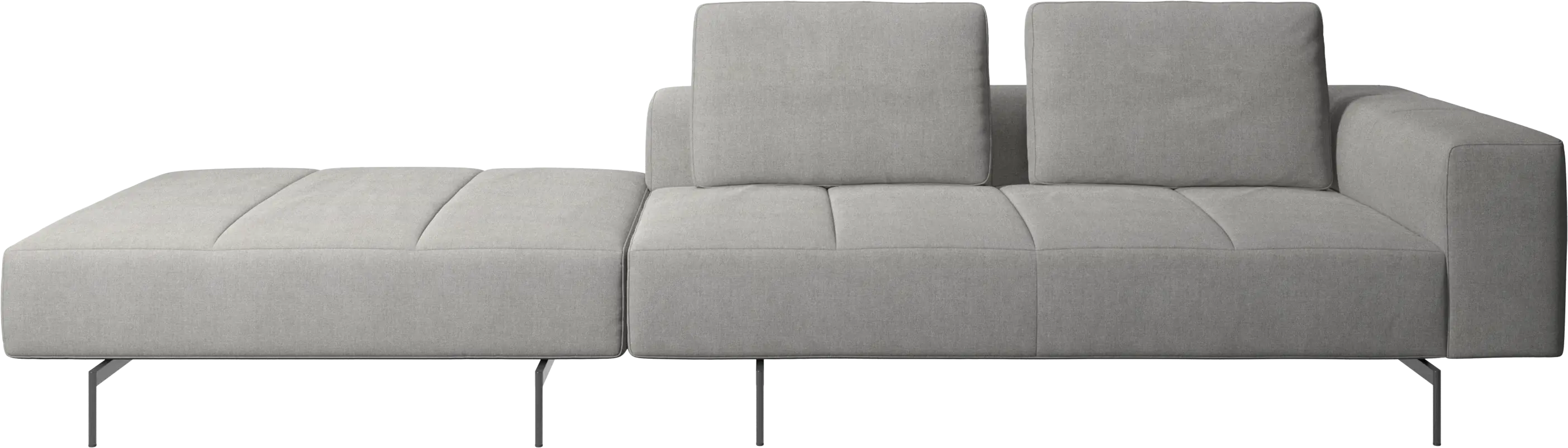 Sofá Amsterdam con puf en lado izquierdo