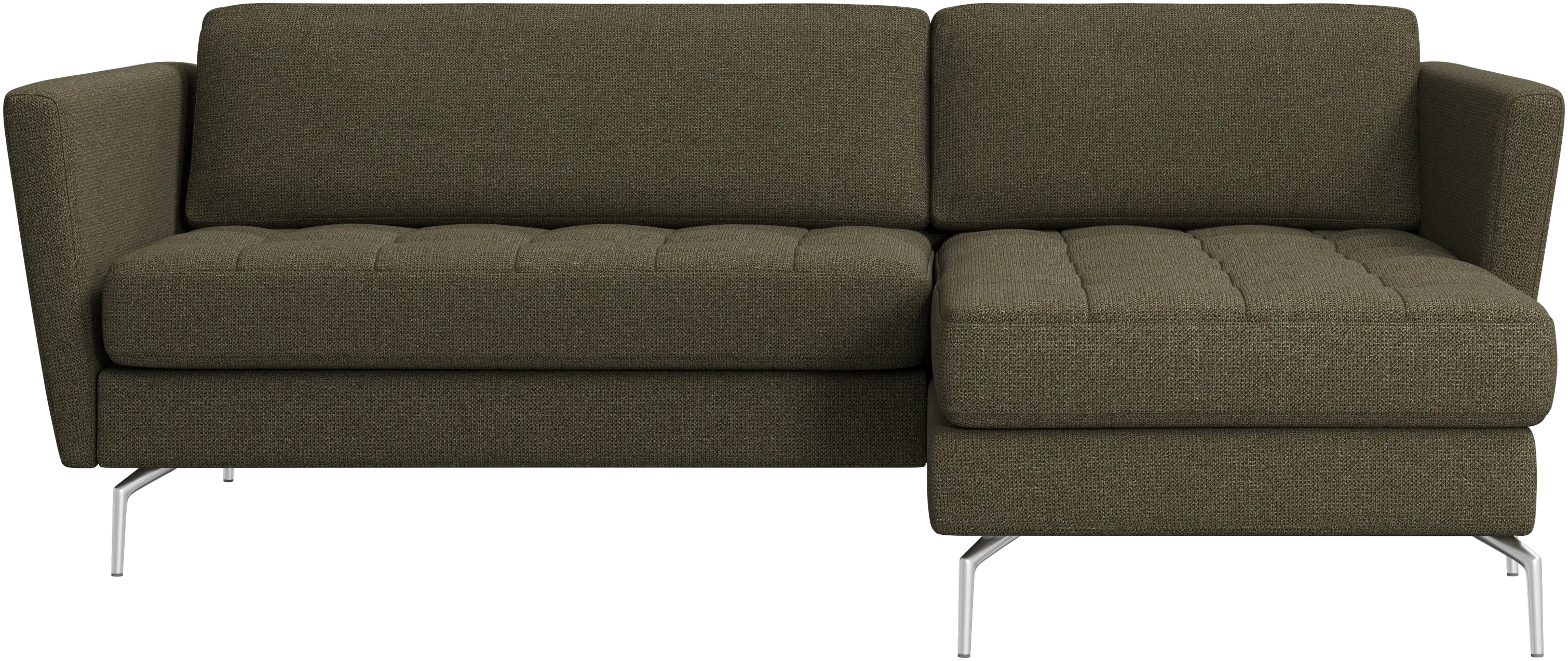Osaka sofa with resting unit, tufted seat
