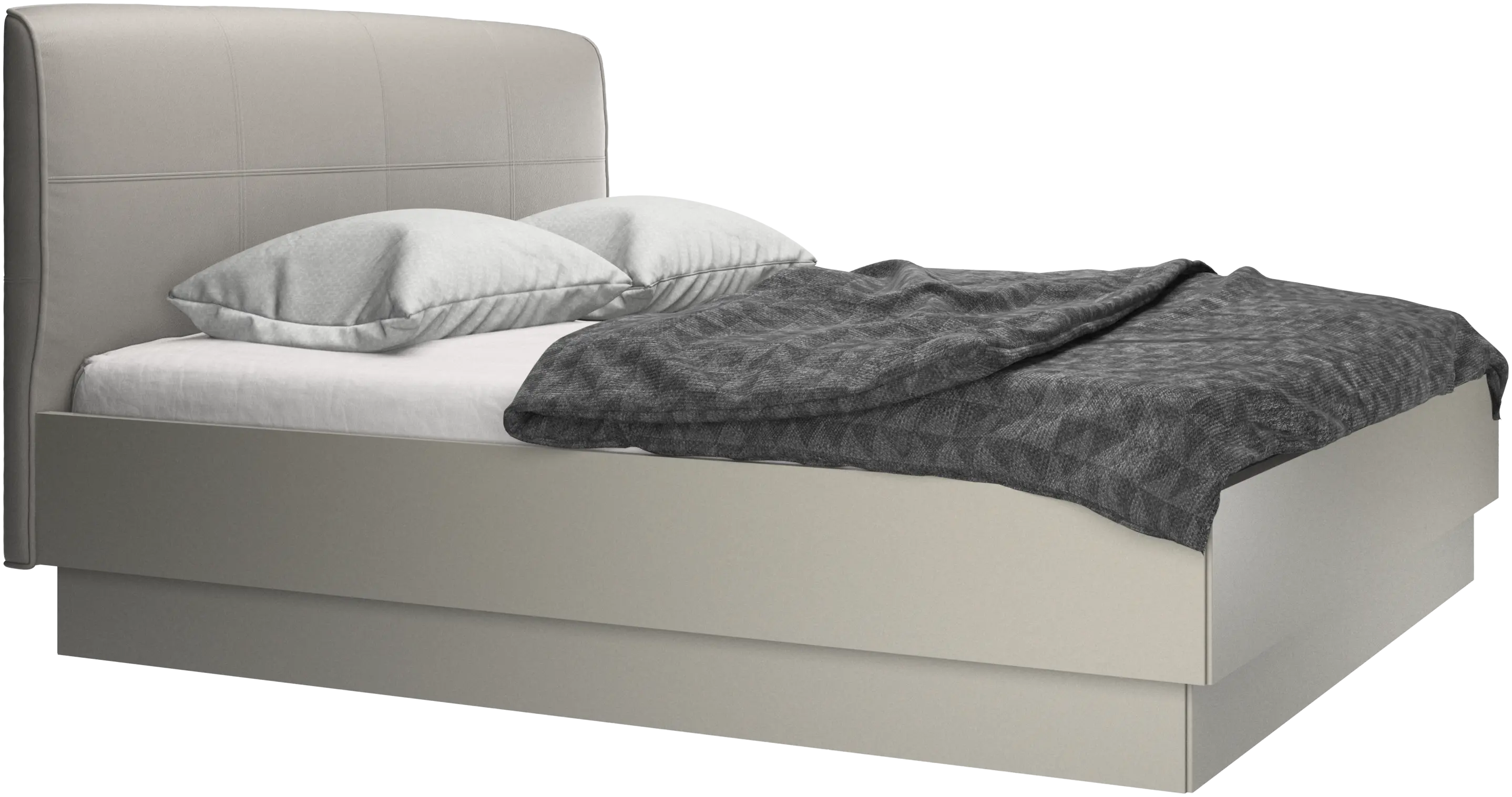 Houston, upholstered bed with storage