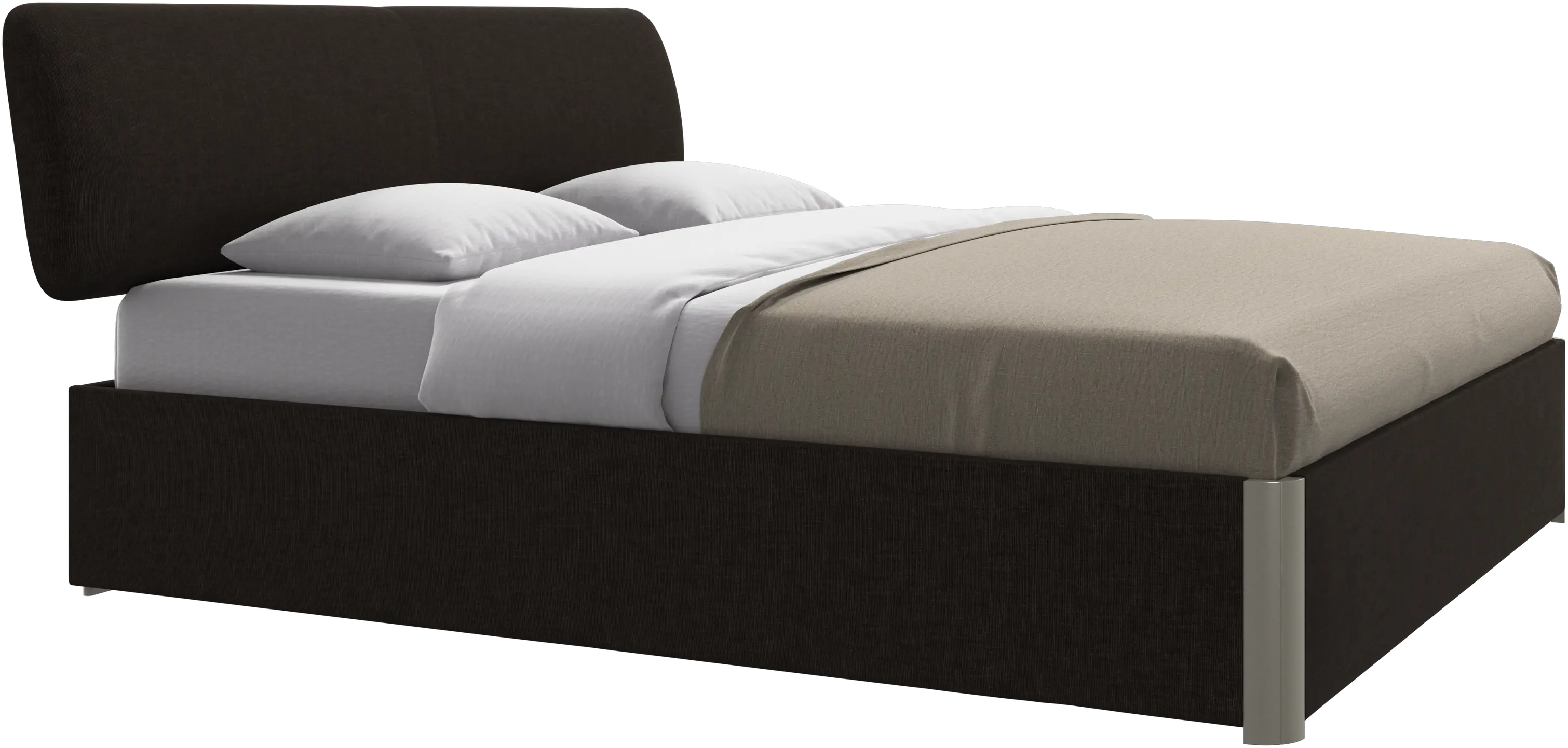 Element bed, bed-mounted headboard, with slats, excl. mattress