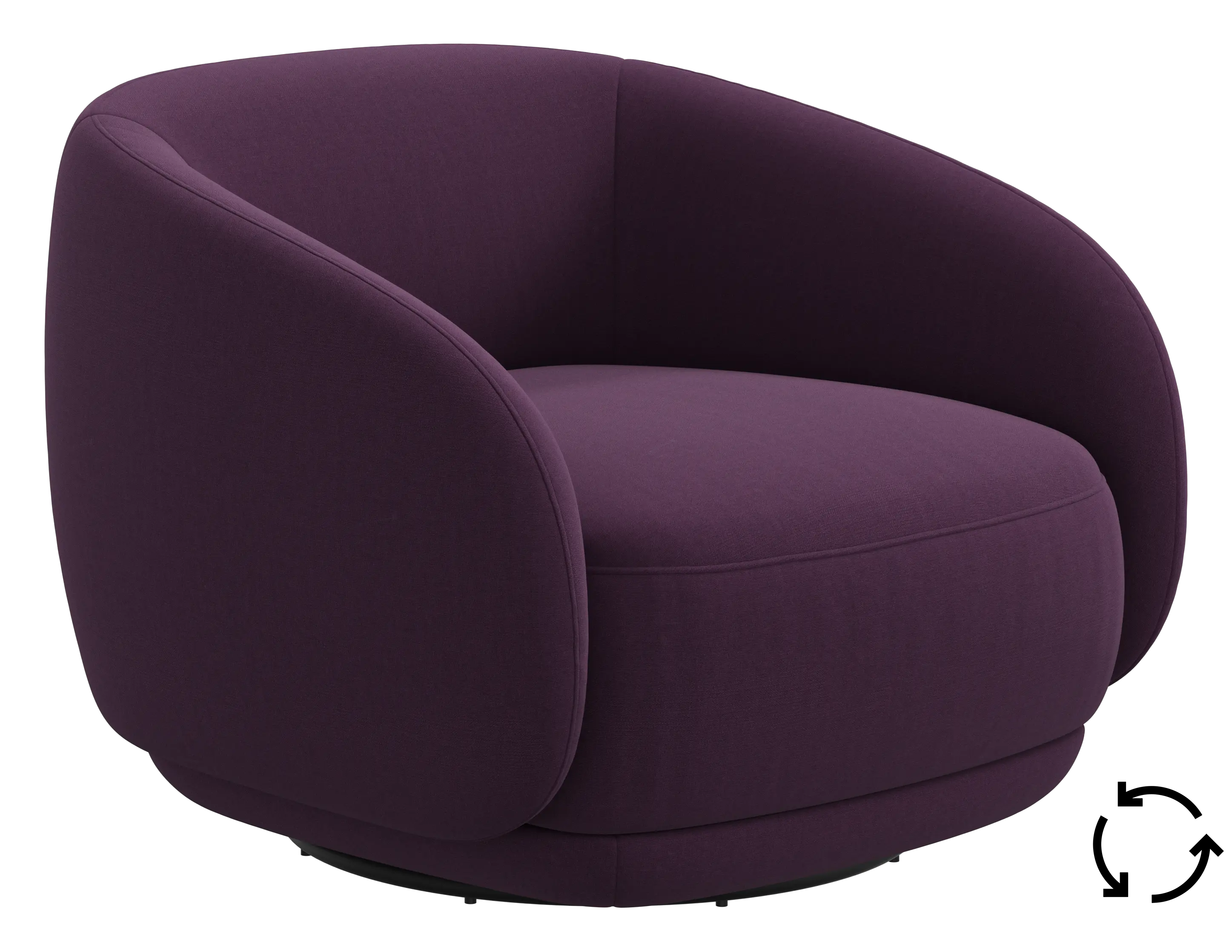 Bolzano armchair with swivel function