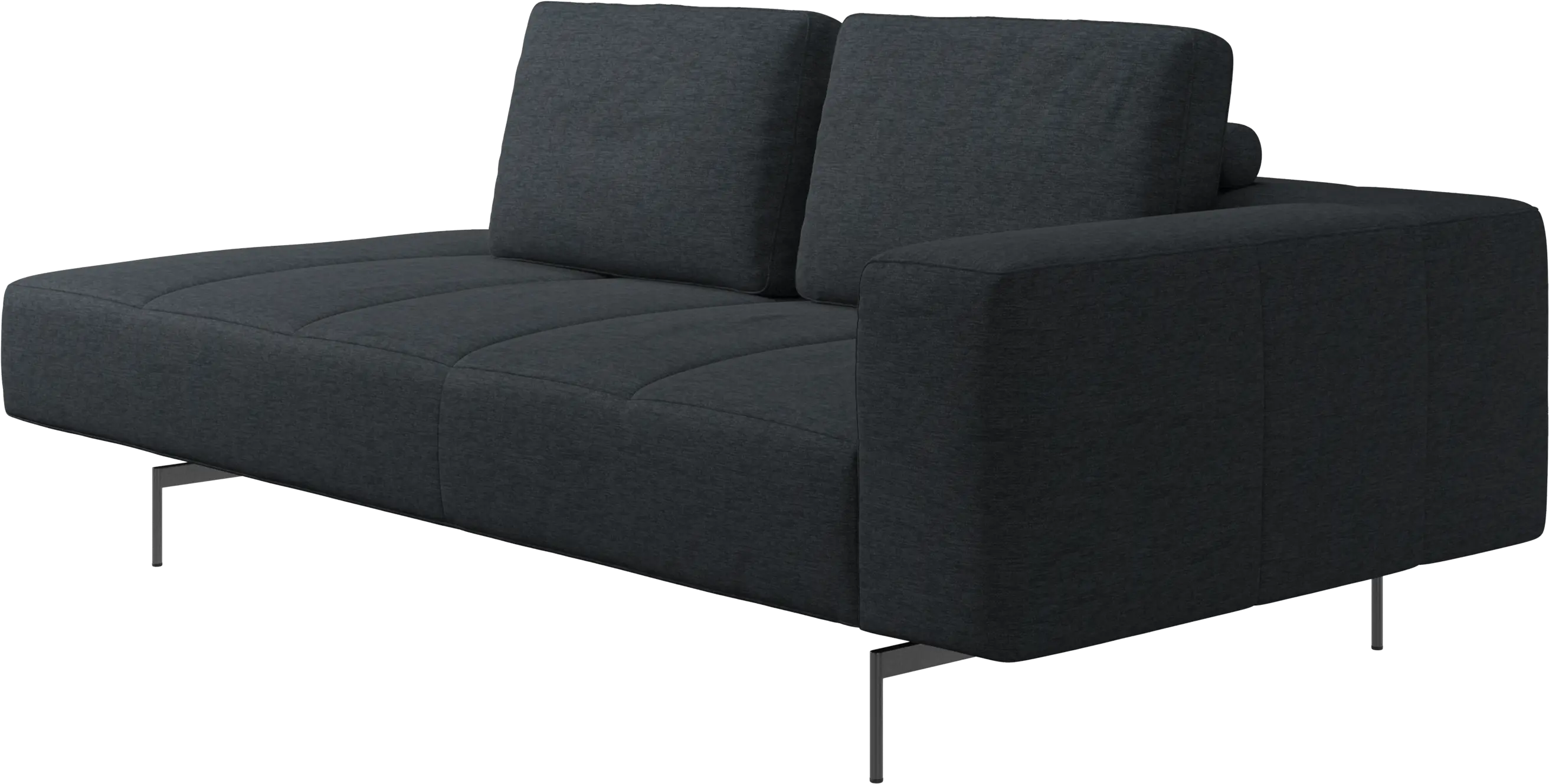 Amsterdam resting module for sofa, armrest right, open end left
