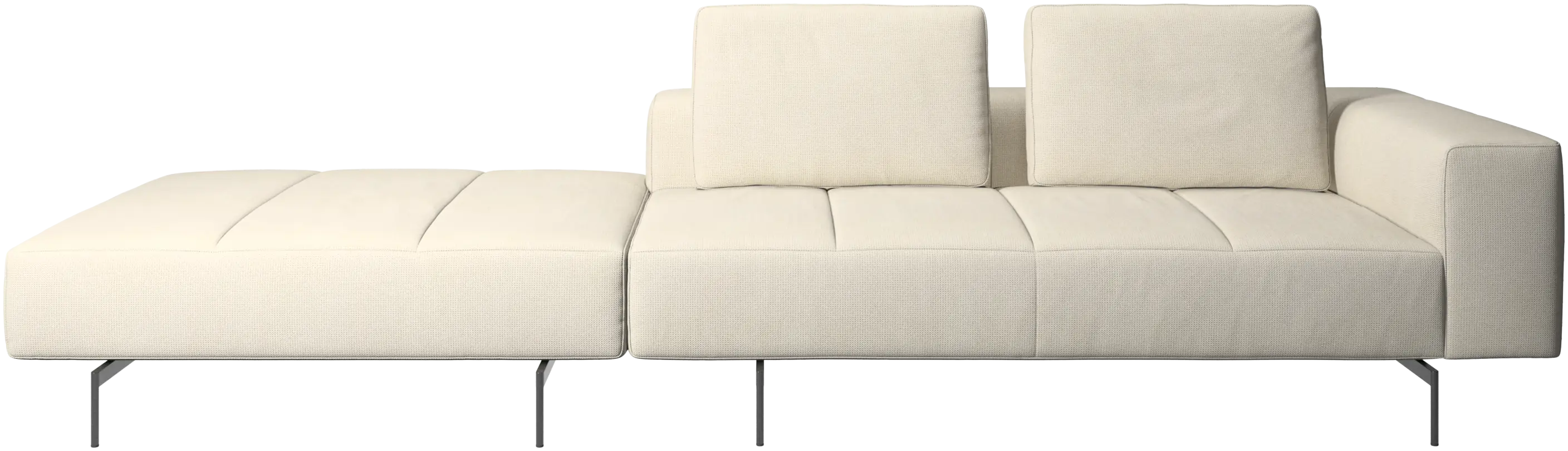 Amsterdam sofa med puf på venstre side
