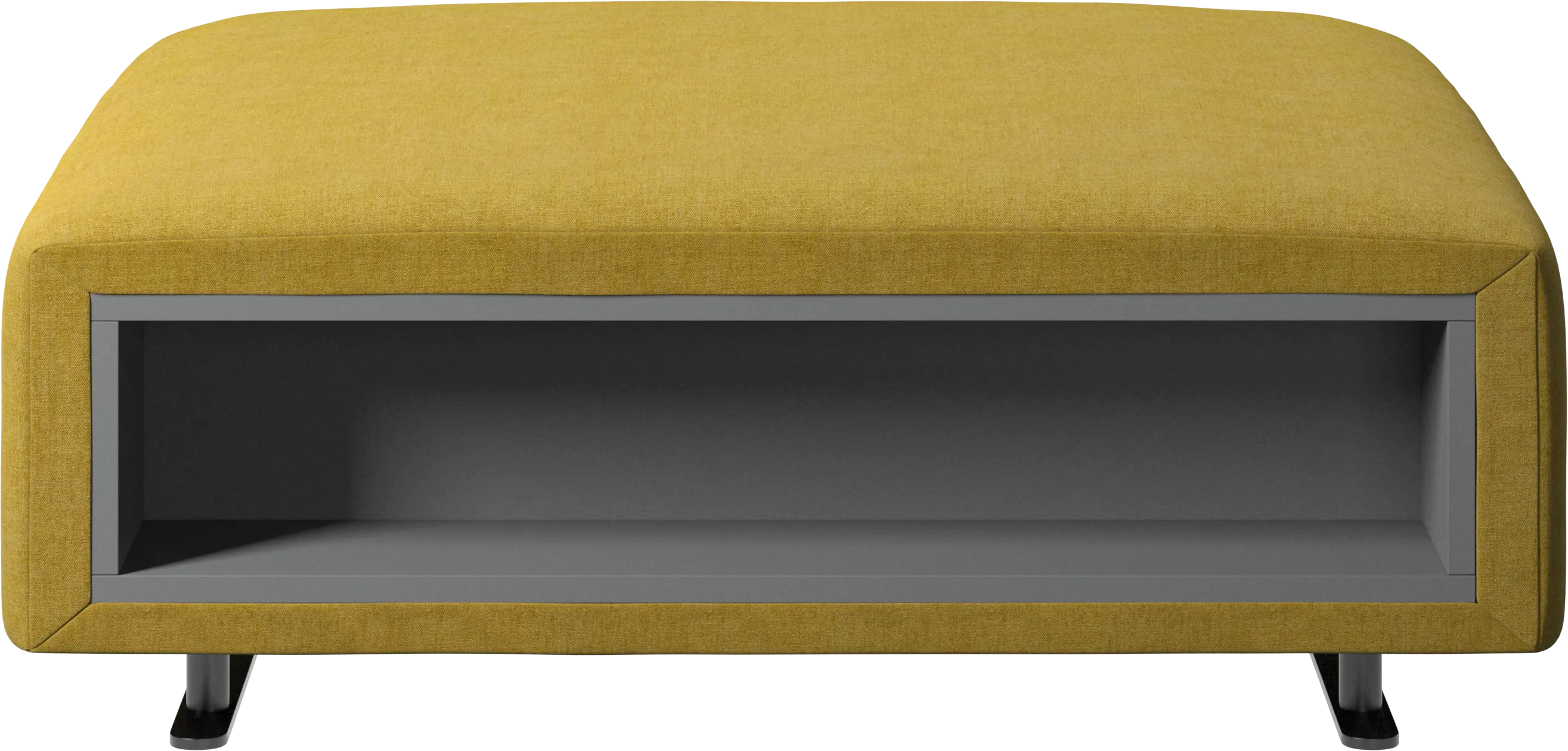 Hampton footstool with storage left and right sides