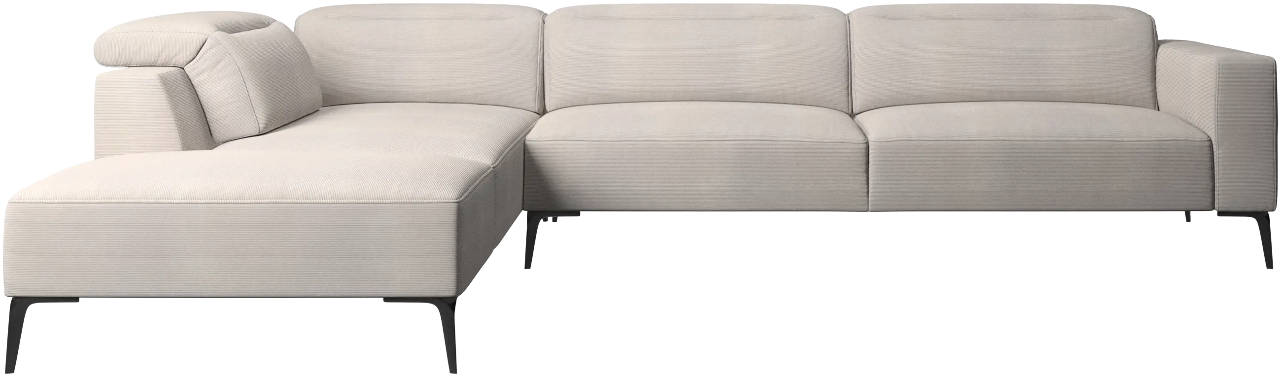Zürich corner sofa with lounging unit