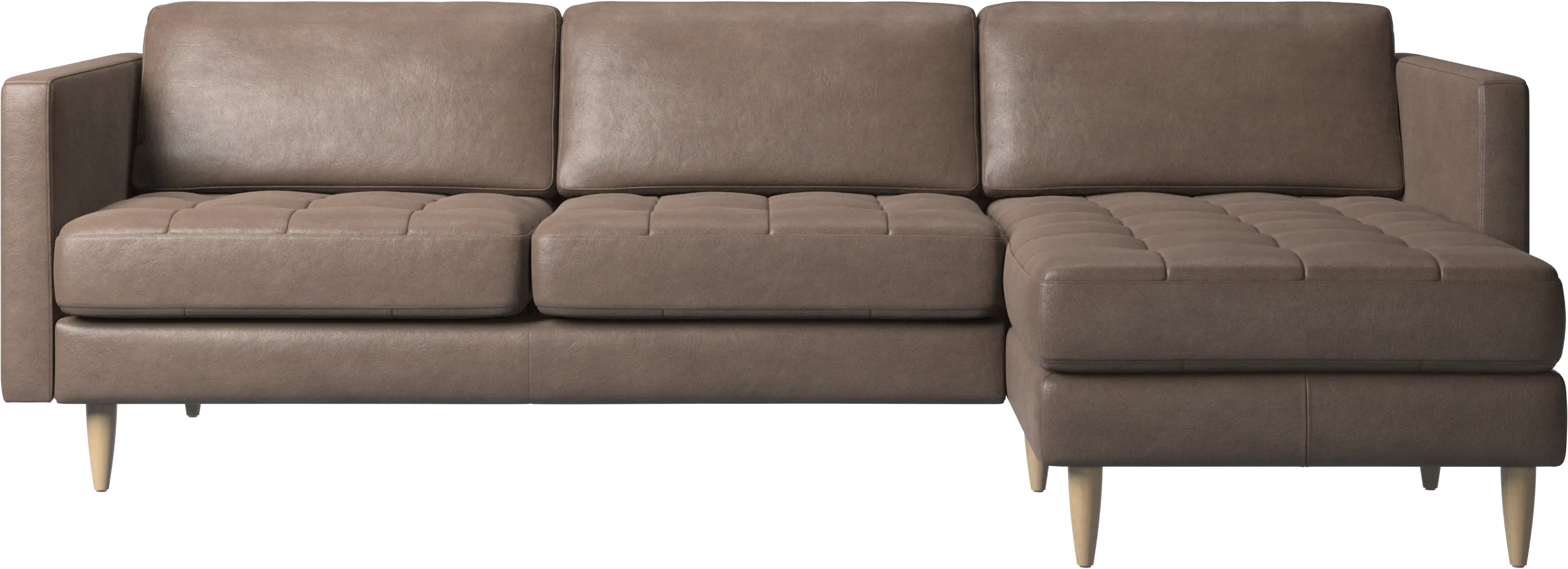 Osaka sofa with resting unit, tufted seat