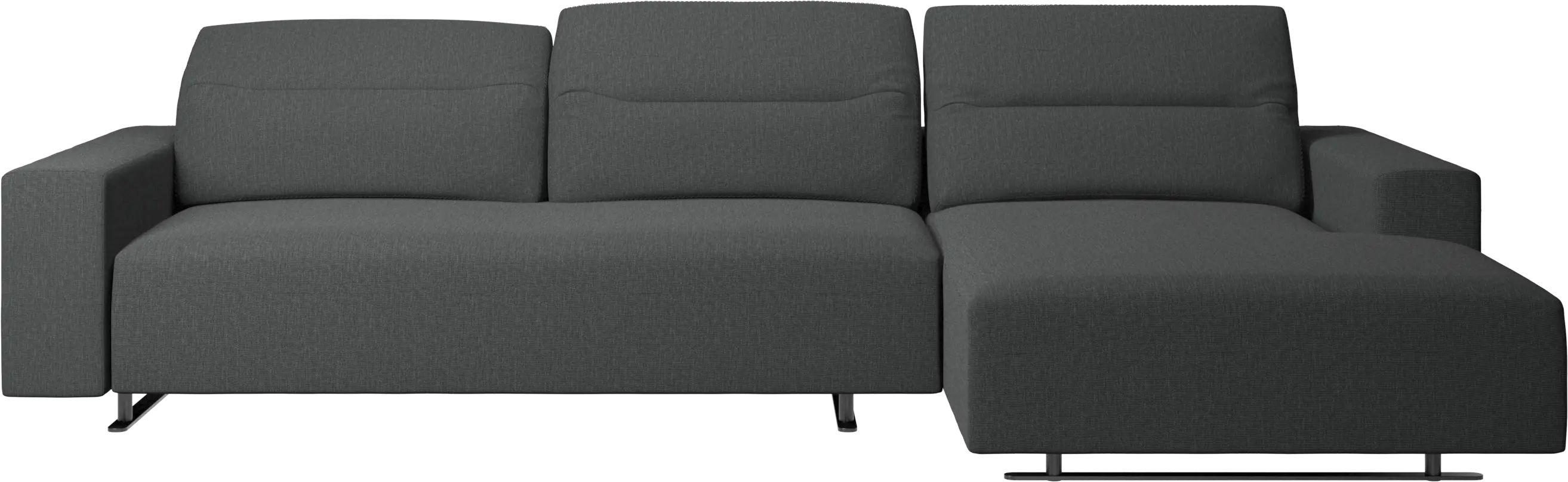 Hampton sofa with adjustable back and resting unit left side