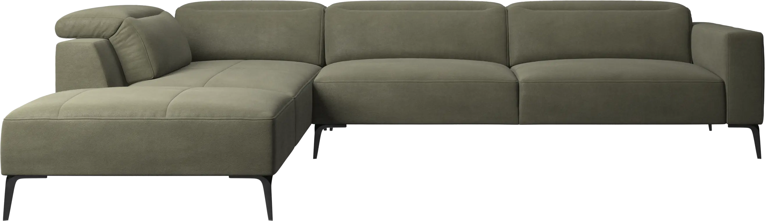 Zürich corner sofa with lounging unit