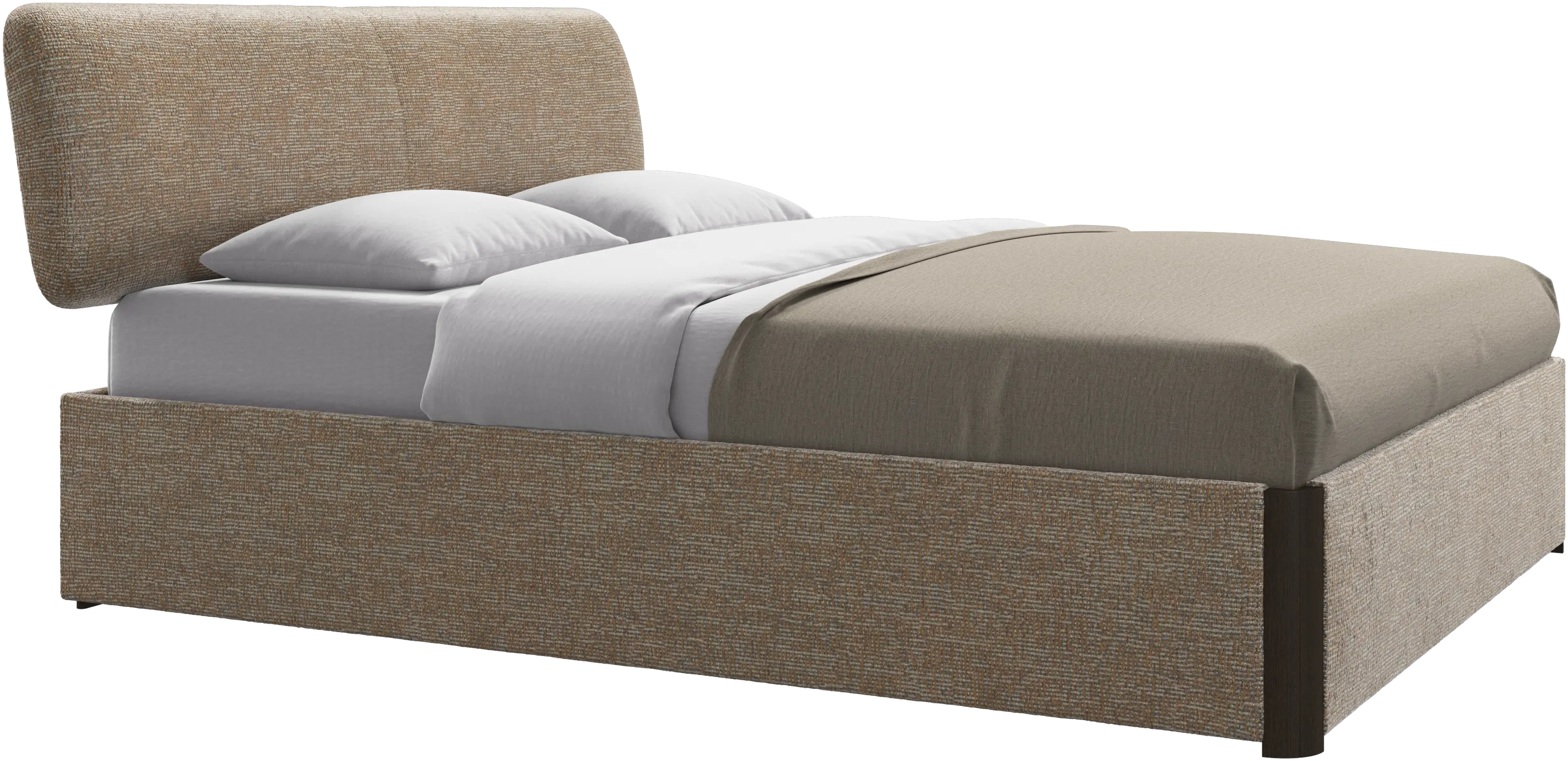 Element bed, bed-mounted headboard, with slats, excl. mattress