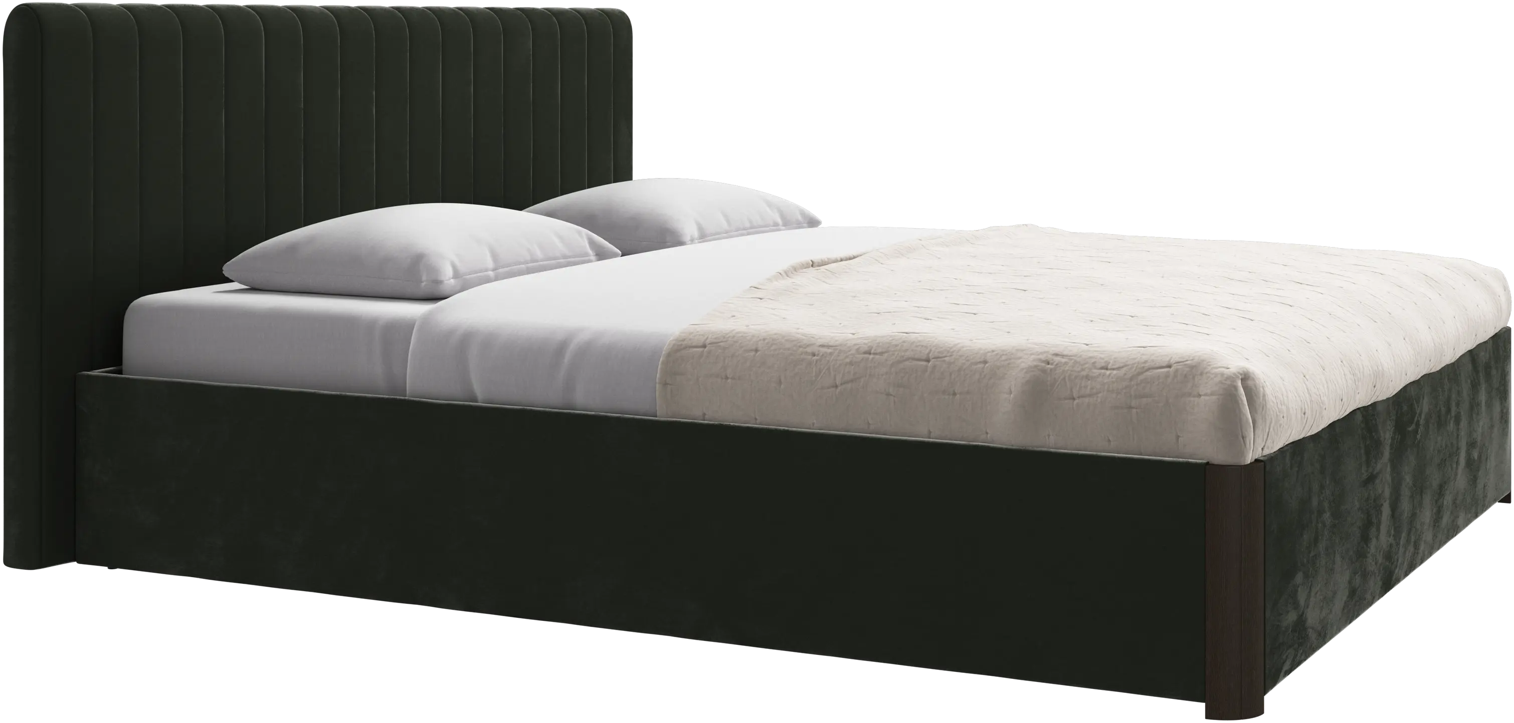 Element bed, bed-mounted headboard, with slats, excl. mattress