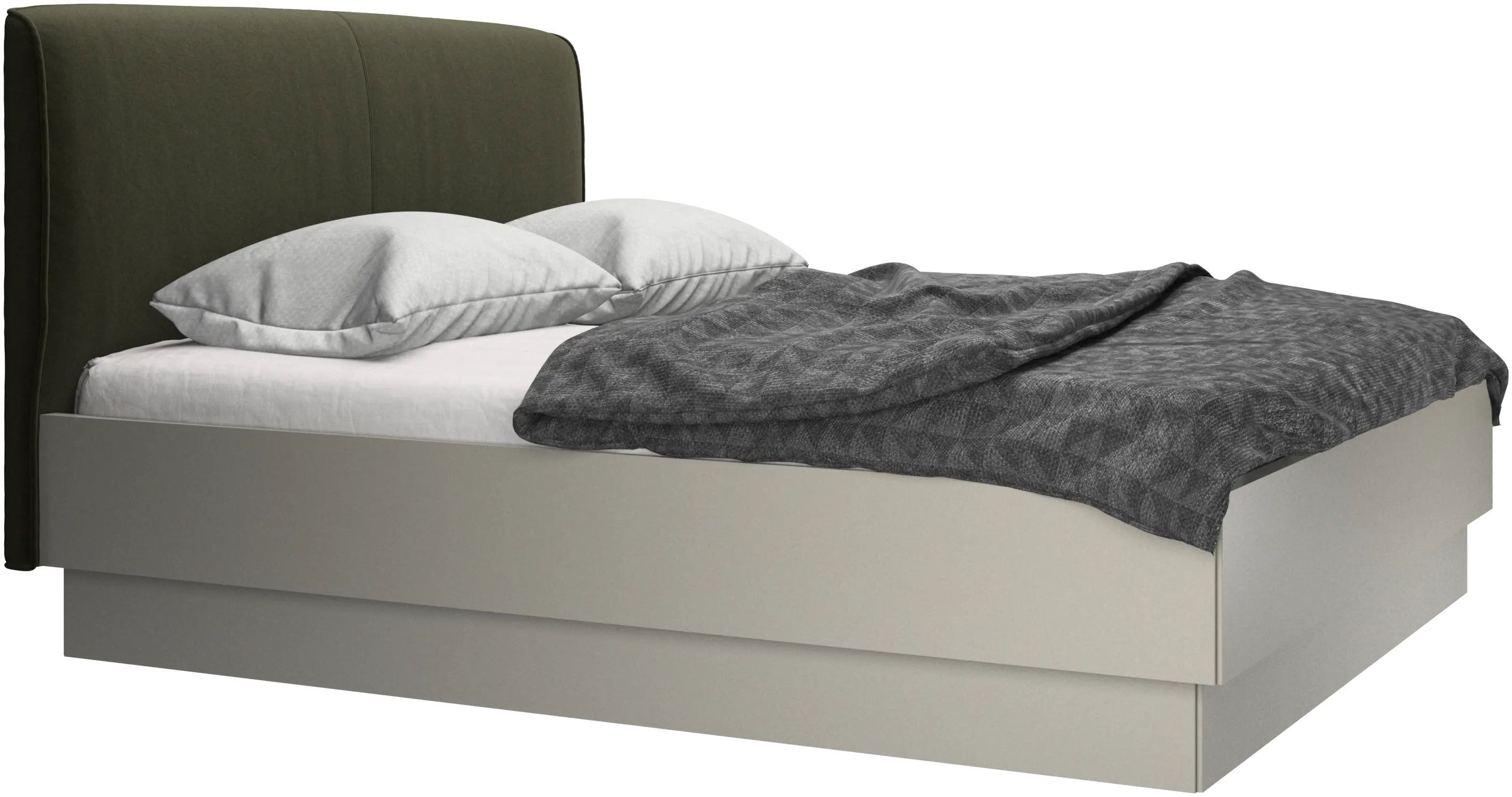 Houston, upholstered bed with storage