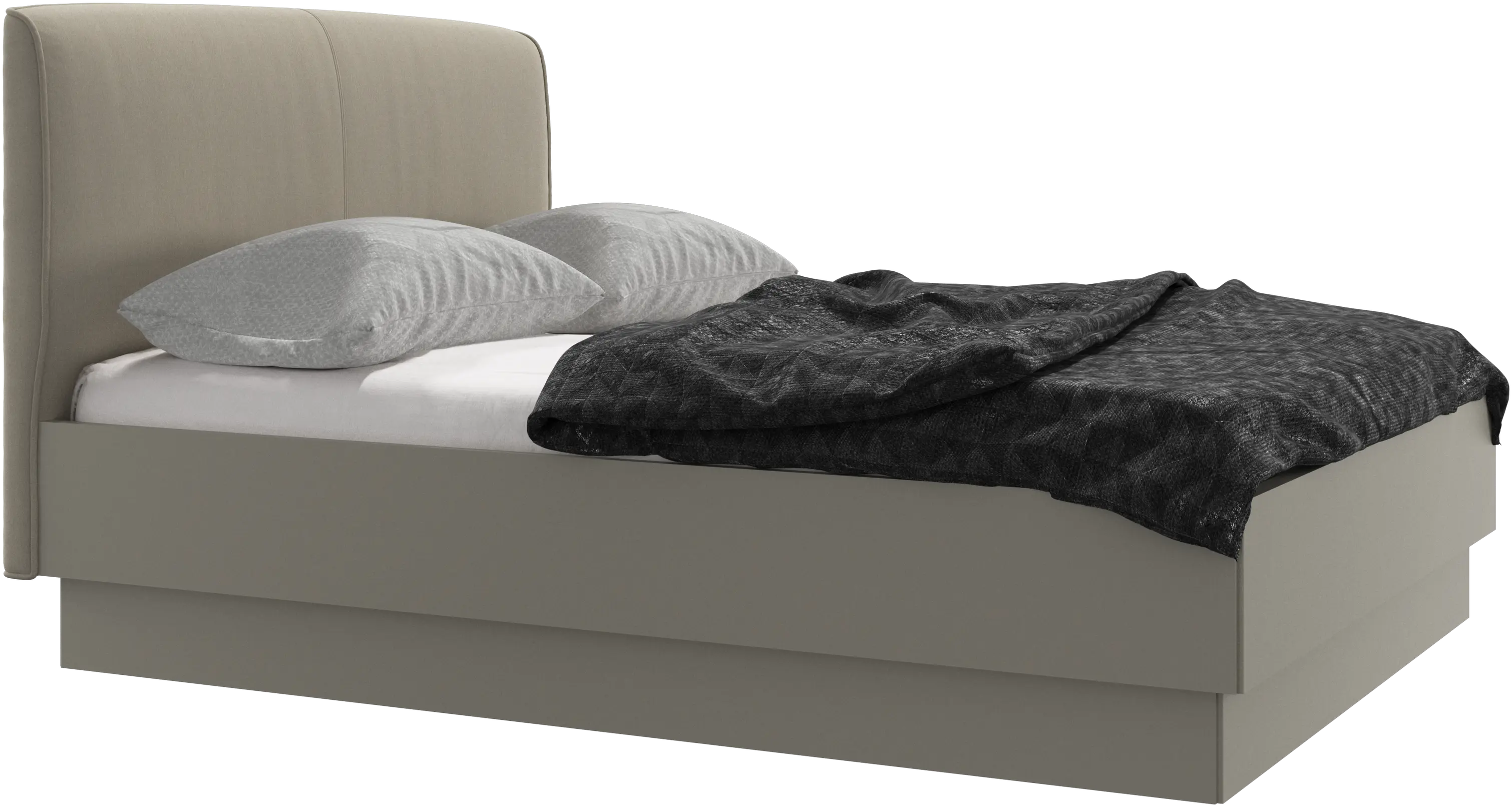 Houston, upholstered bed with storage