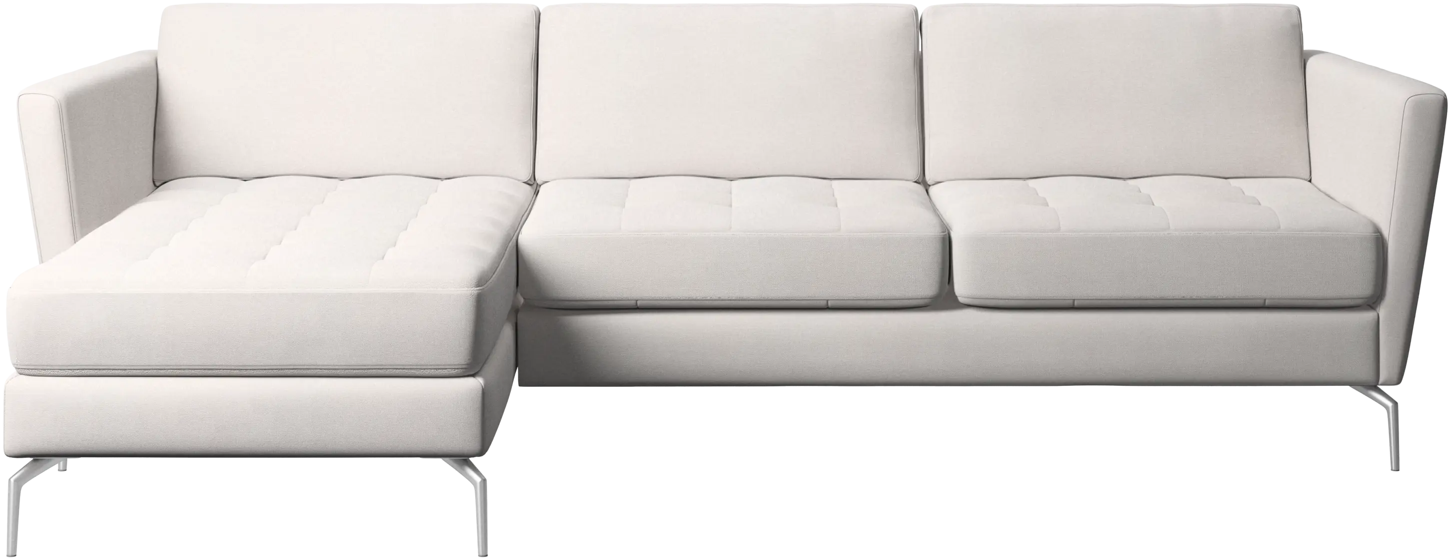 Osaka sofa with resting unit, tufted seat