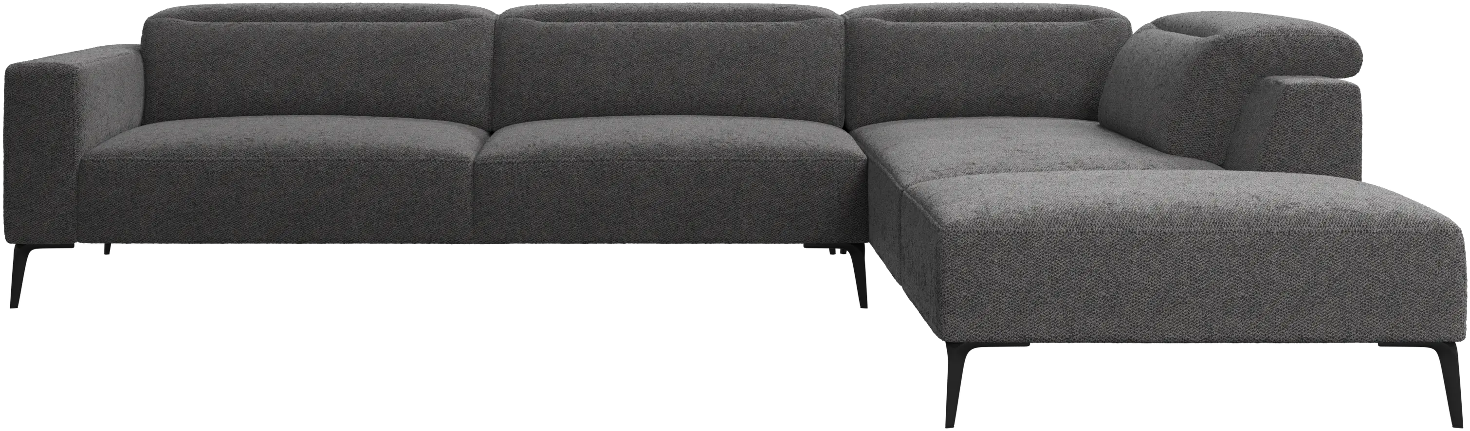 Zürich corner sofa with lounging unit