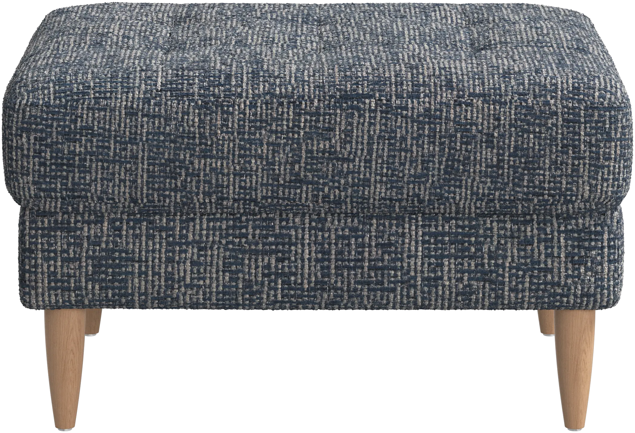 Osaka footstool, tufted seat