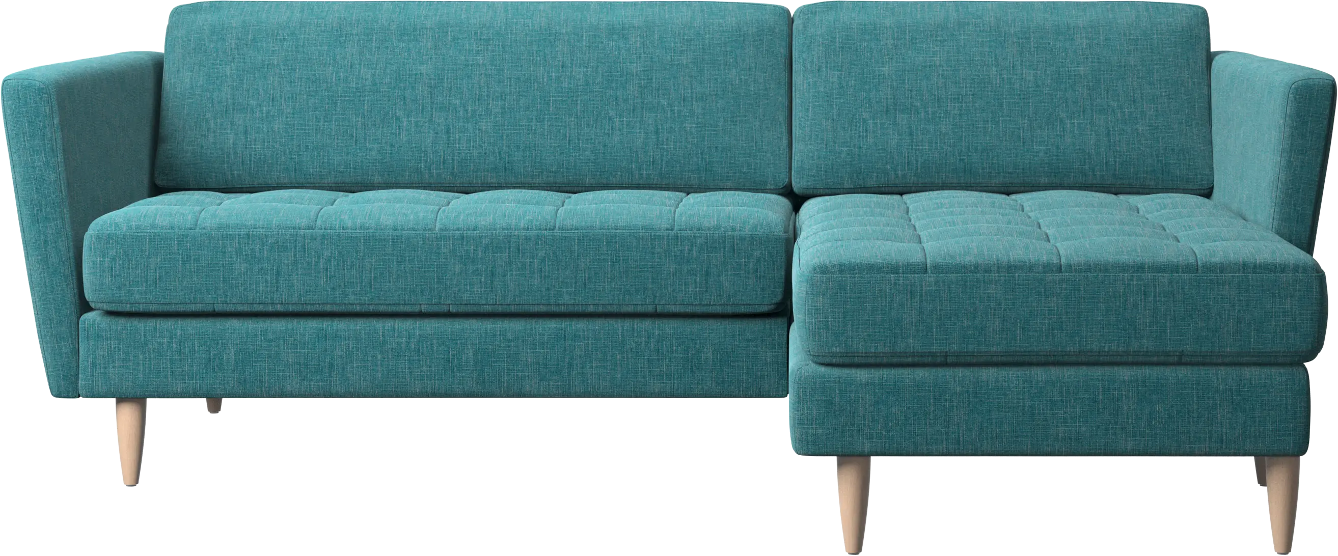 Osaka sofa with resting unit, tufted seat