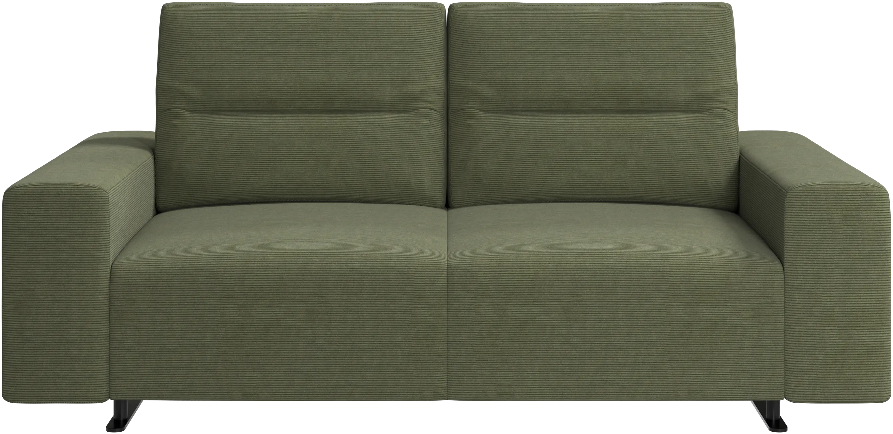 Hampton sofa with adjustable back and storage on the left side
