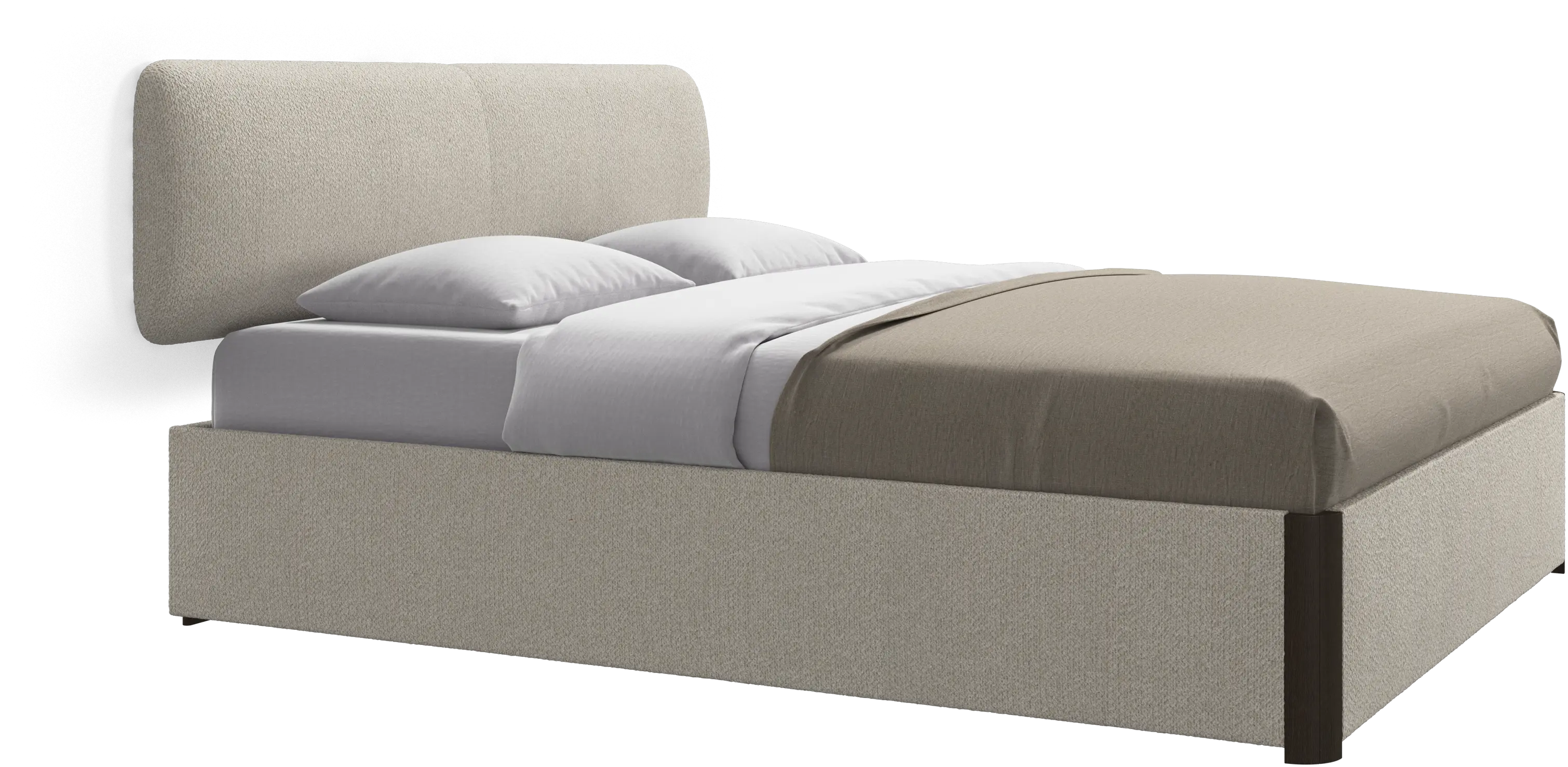 Element bed, wall-mounted headboard, with slats, excl. mattress