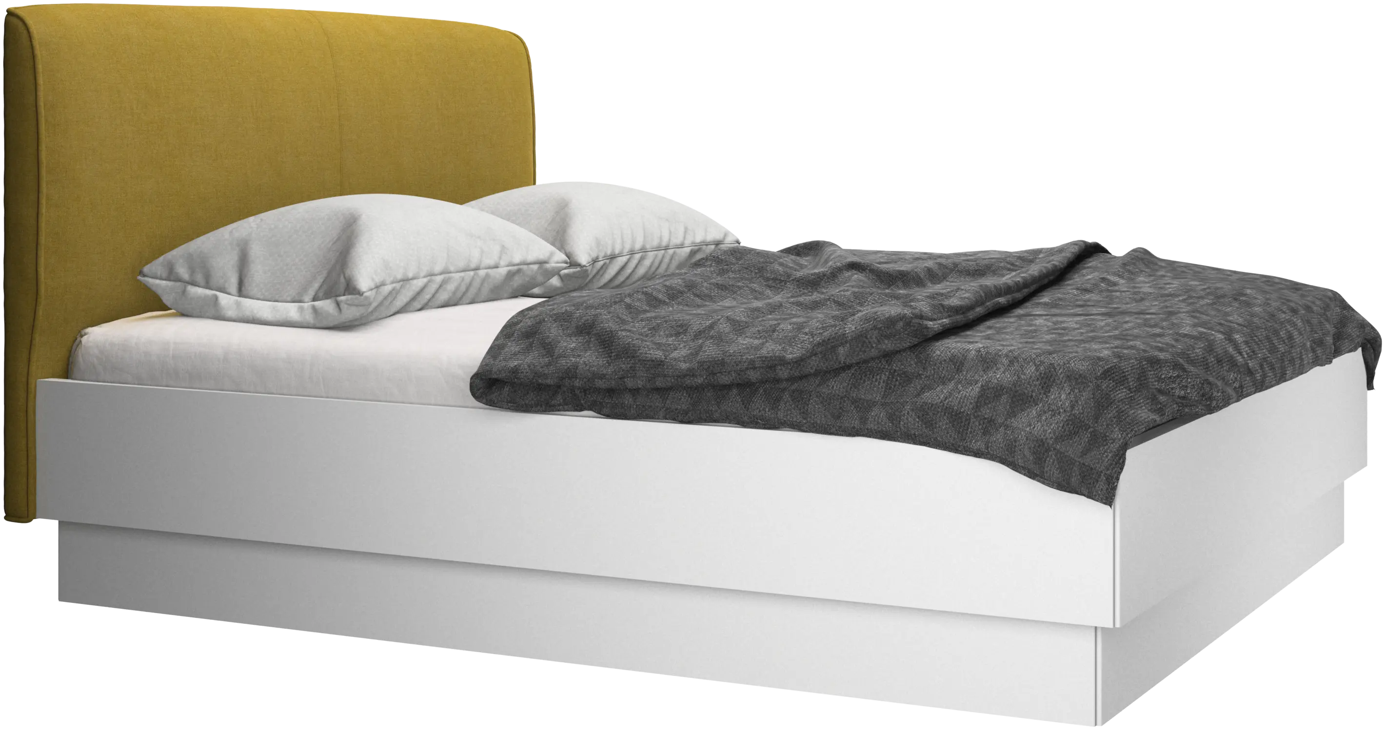 Houston, upholstered bed with storage