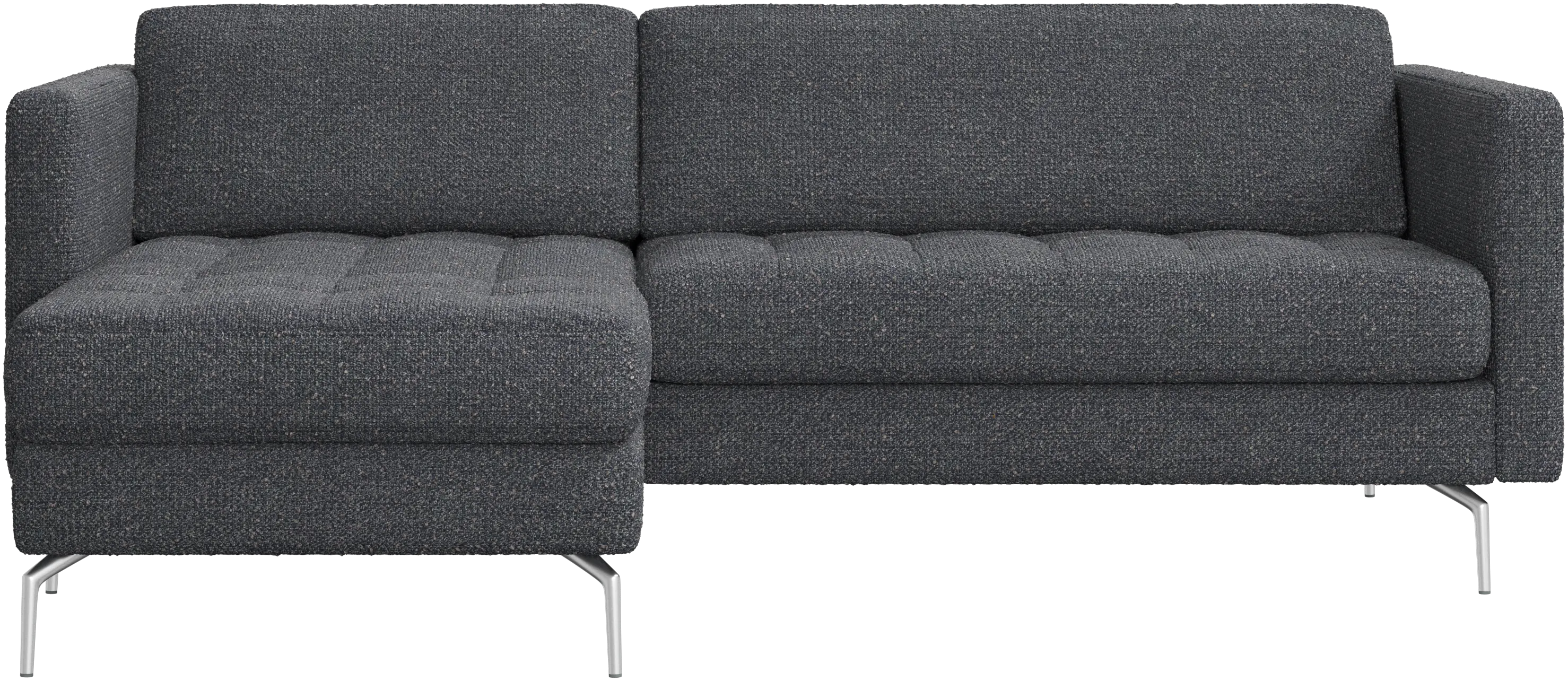 Osaka sofa with resting unit, tufted seat