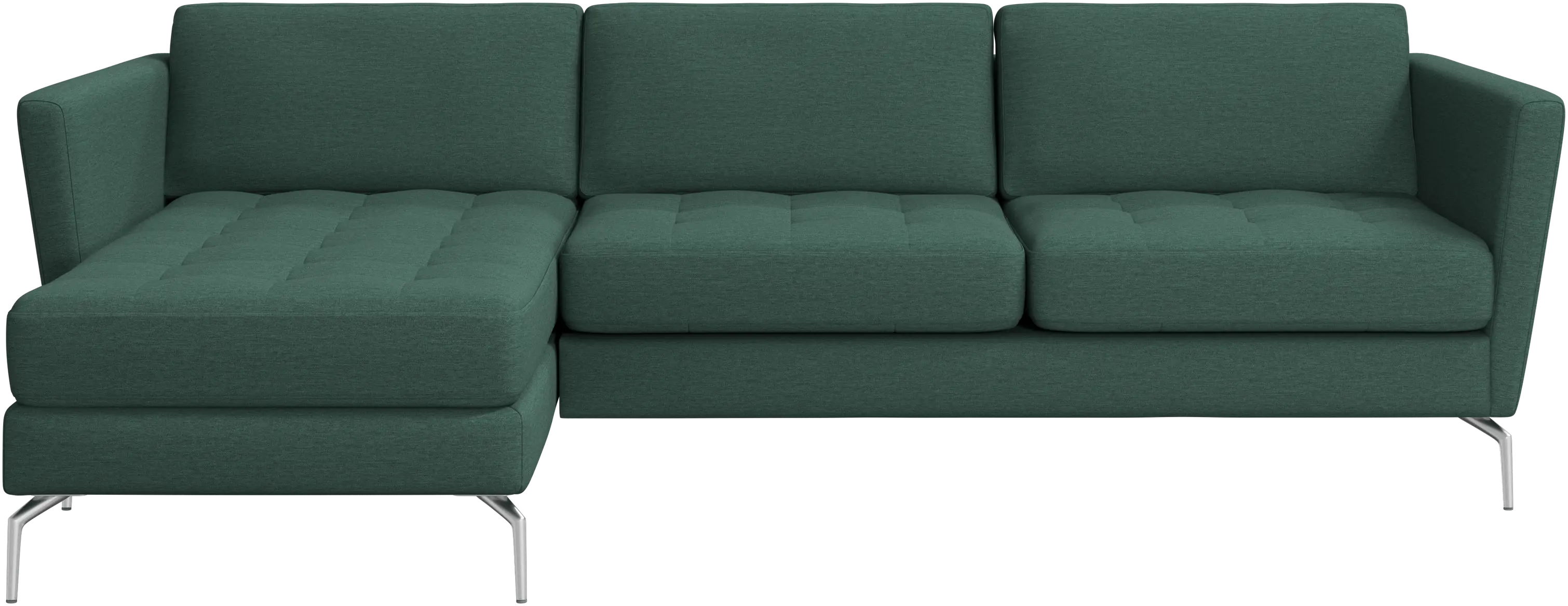 Osaka sofa with resting unit, tufted seat