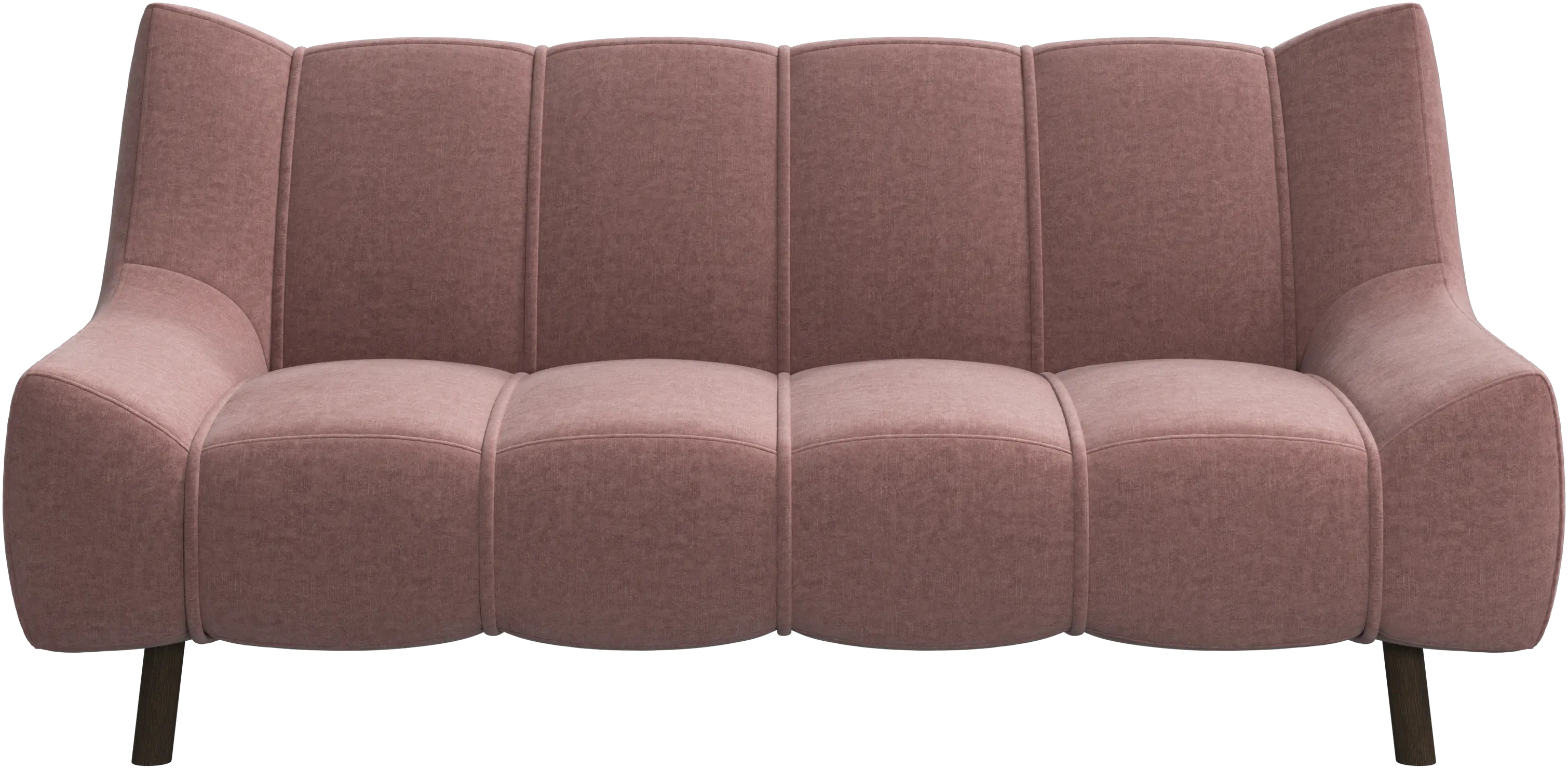 Canapé 2 places Nawabari, jambe en bois