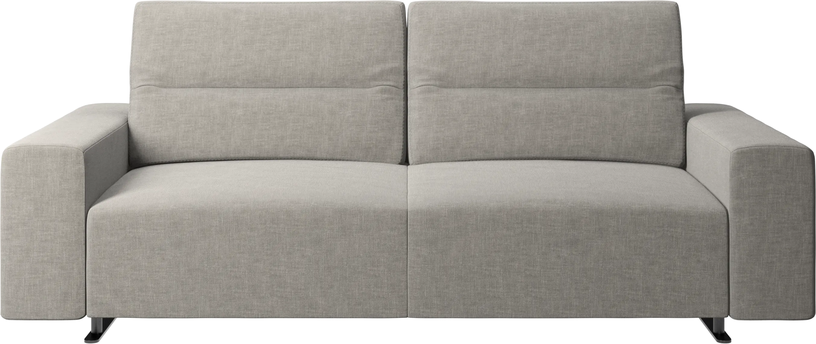 Hampton sofa with adjustable back and storage on the right side