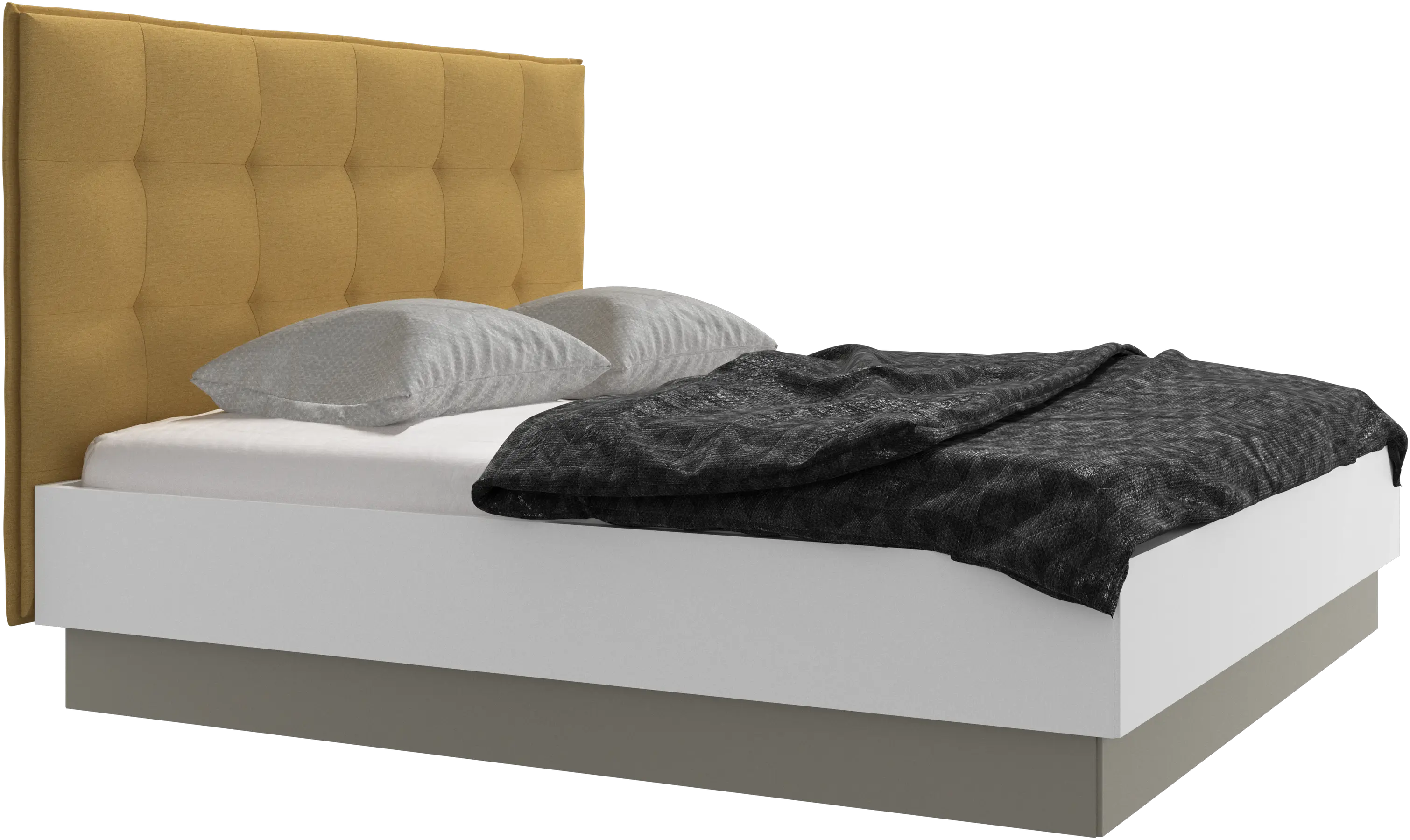 Lugano storage bed with lift-up frame and slats, excl. mattress